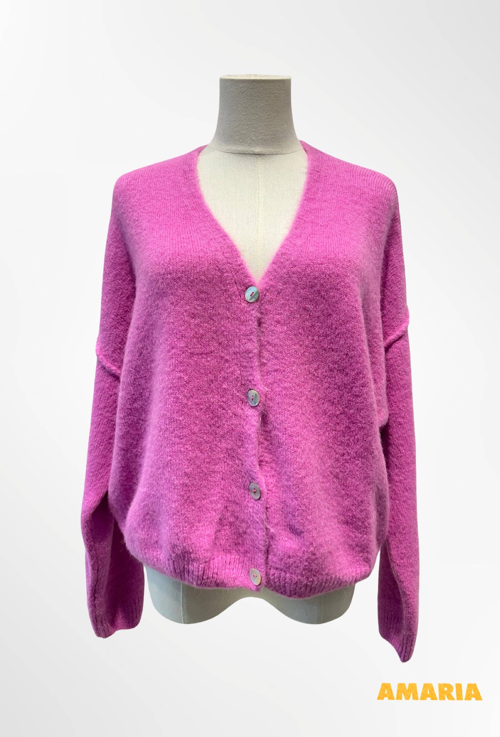 Gilet Col V Profond en Maille Douce ALPAGA