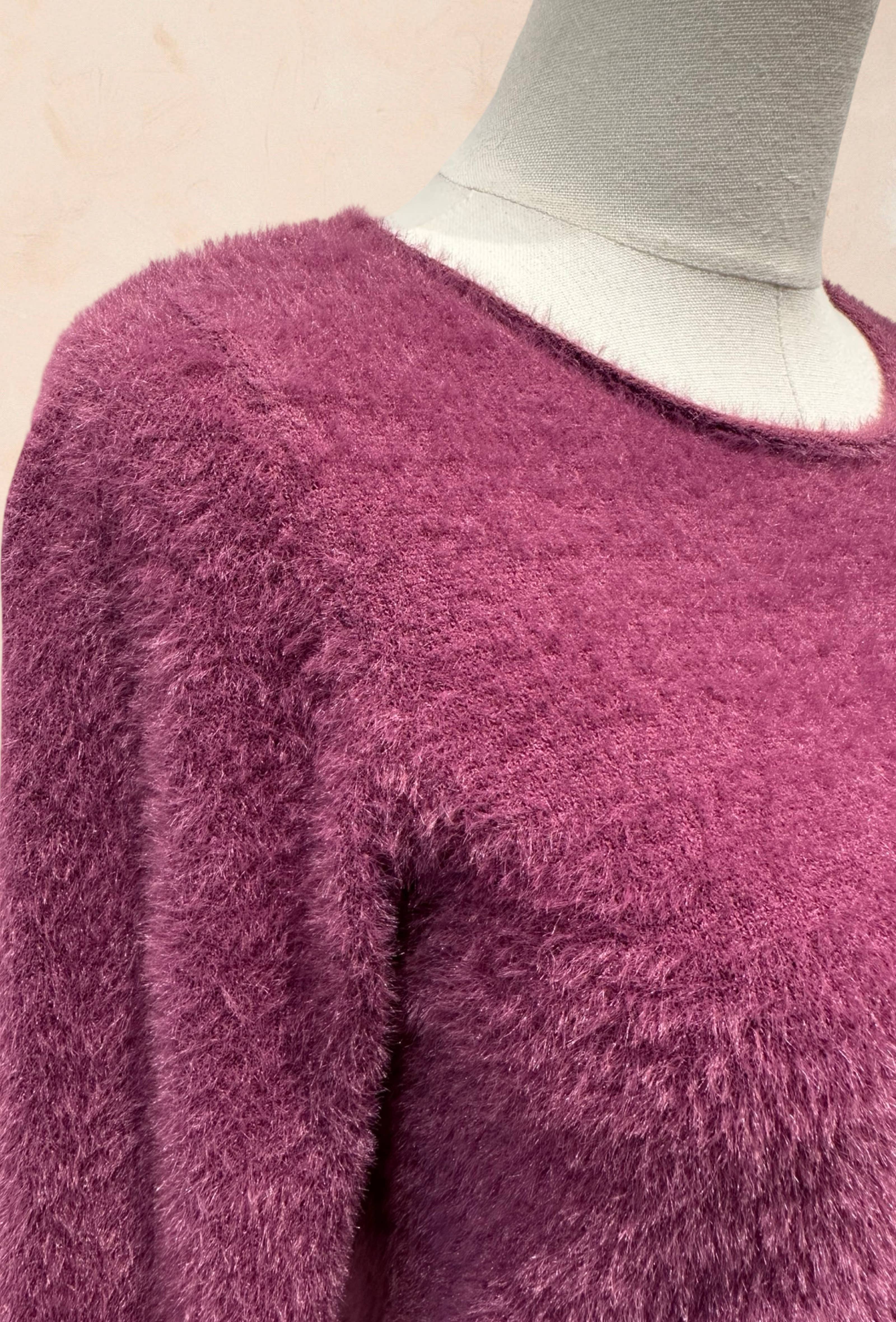 Pull Tout Doux Effet Peluche Manches Longues