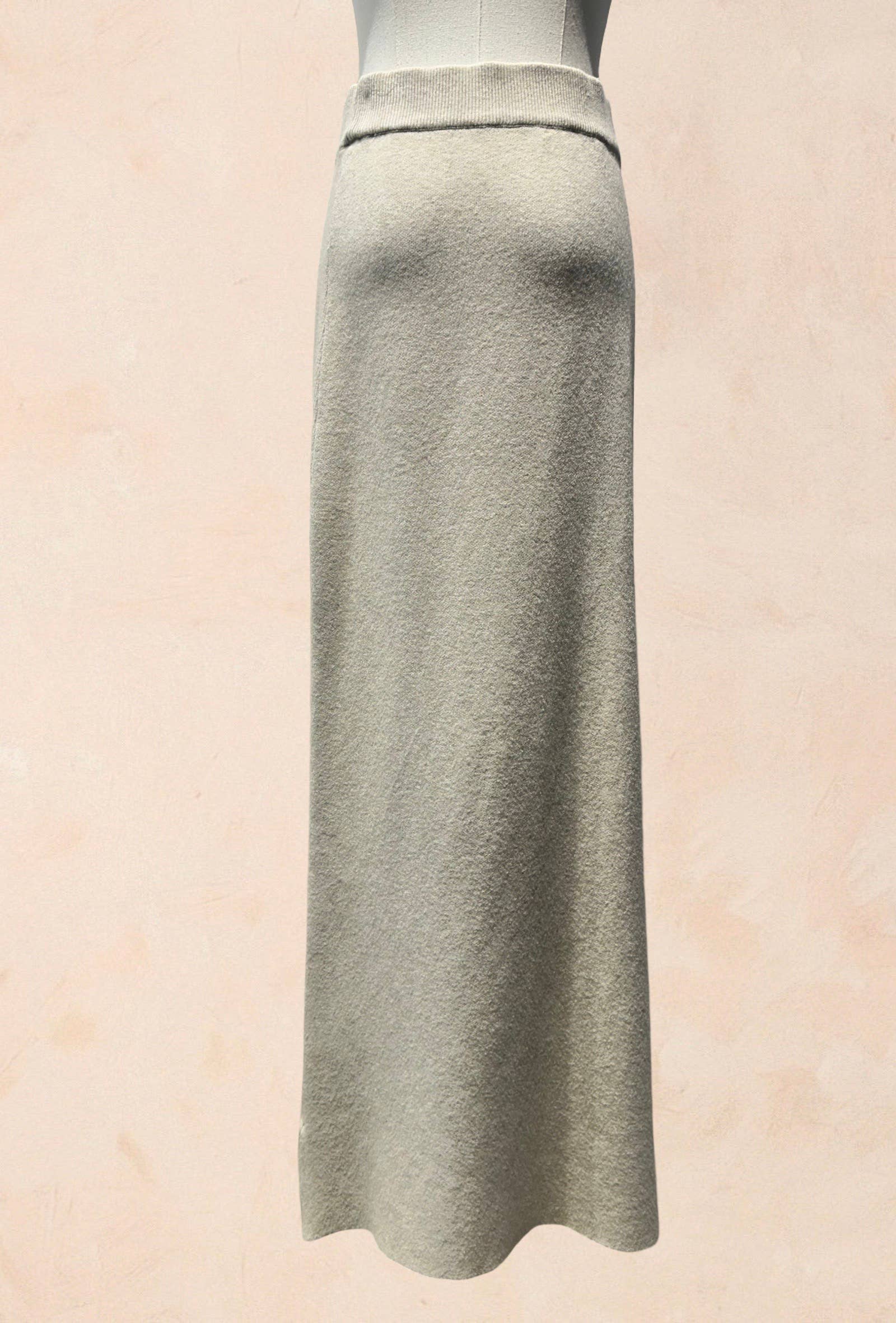 Jupe Longue en Maille – Fendue sur le Côté VISCOSE