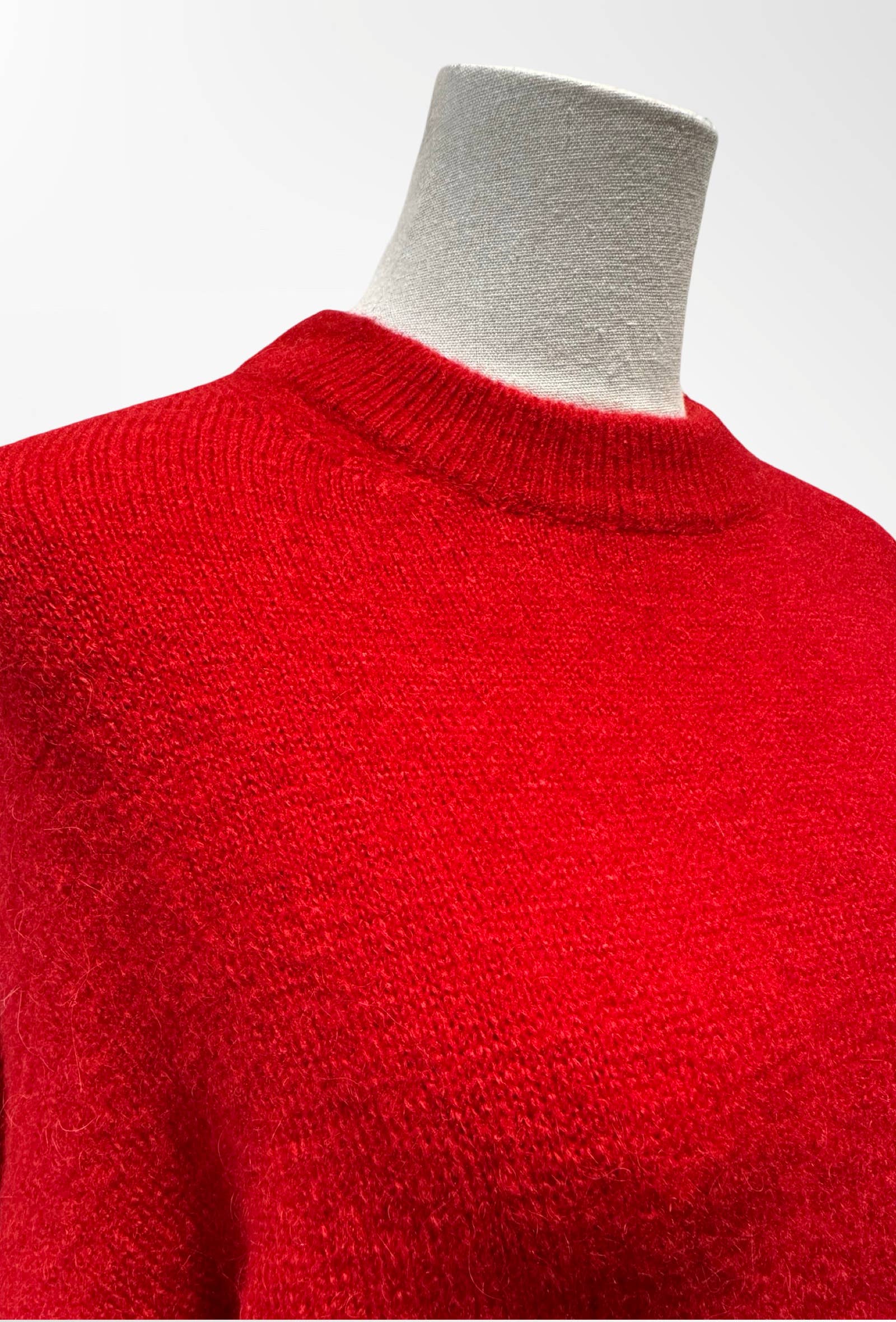 Pull Cropped Col Montant Maille Douce ALPAGA