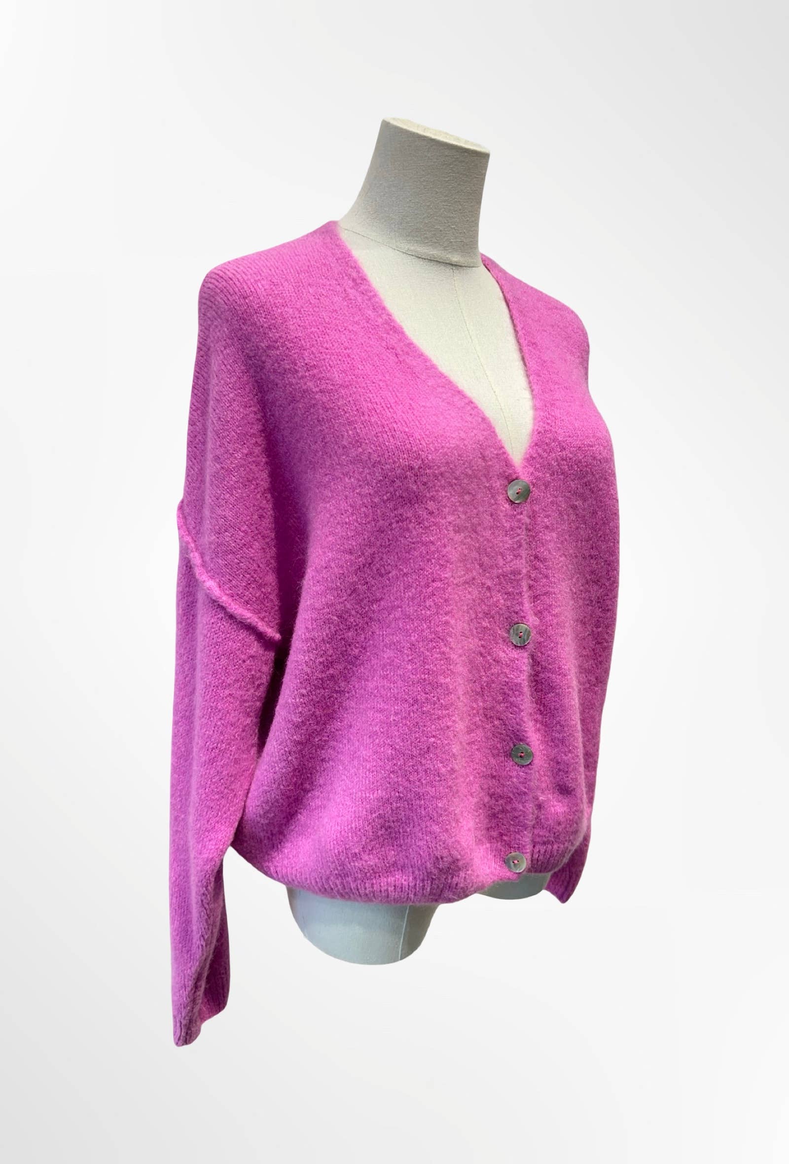 Gilet Col V Profond en Maille Douce ALPAGA