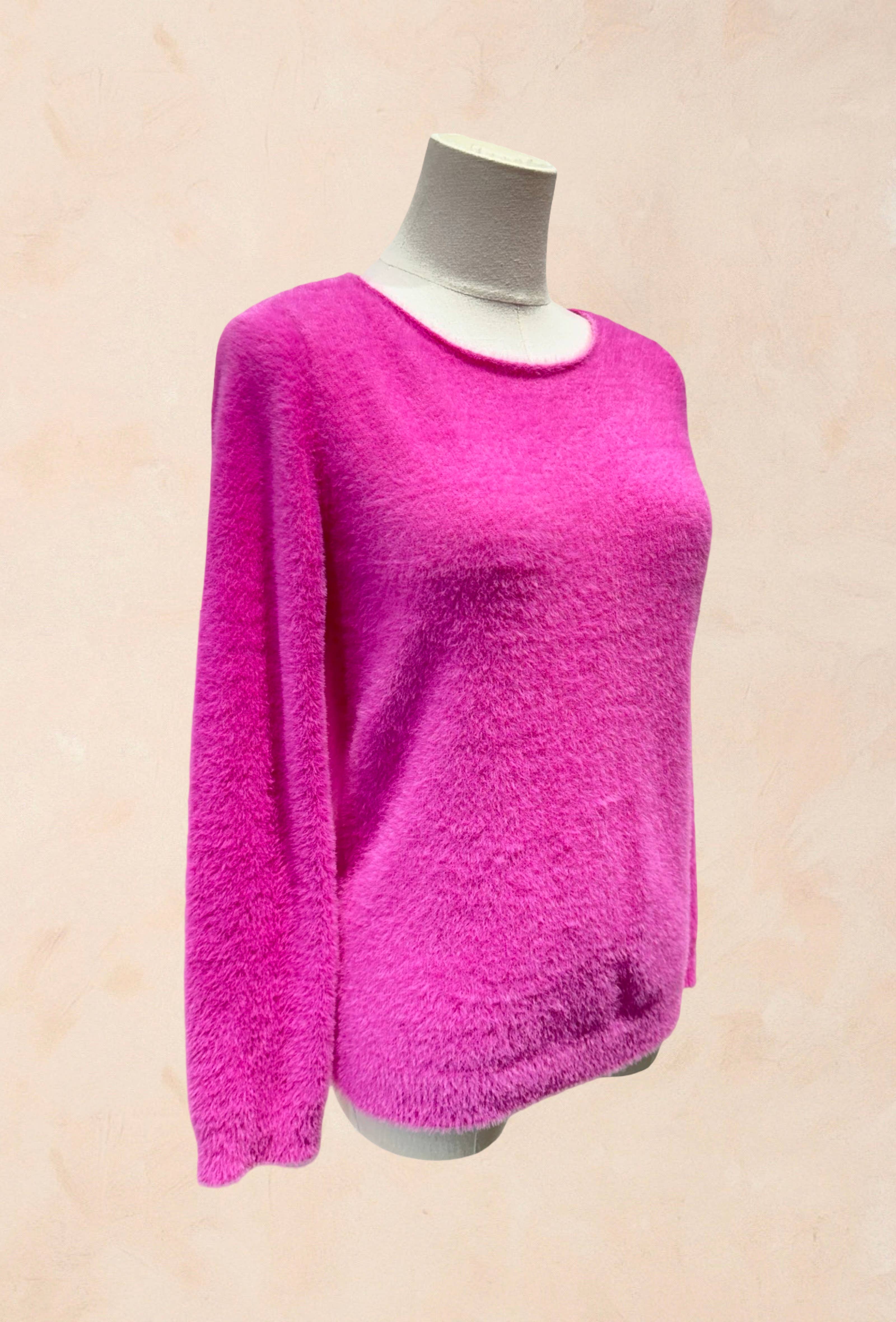 Pull Tout Doux Effet Peluche Manches Longues