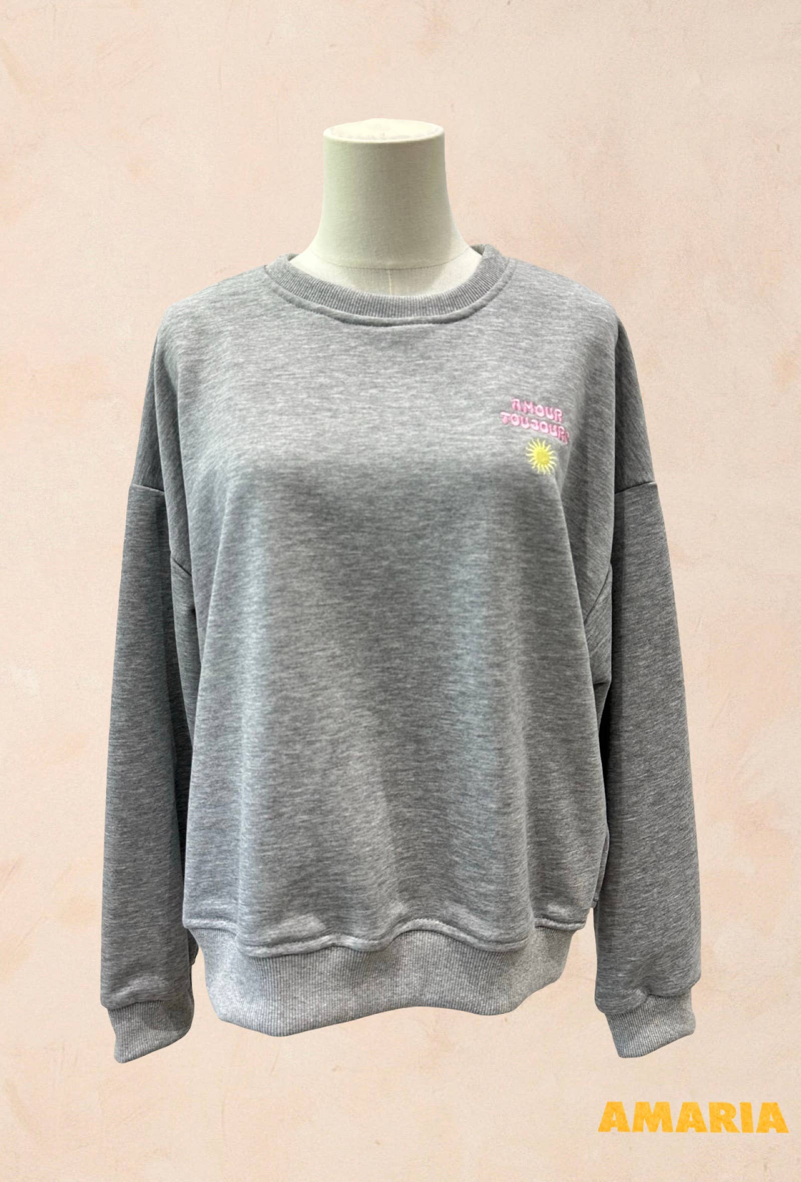 Sweat shirt Oversize – Broderie Amour Toujours