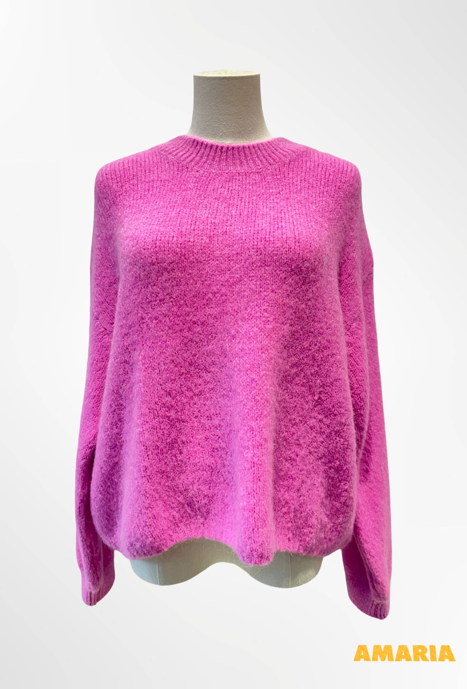 Pull col rond qualité premium ALPAGA / LAINE