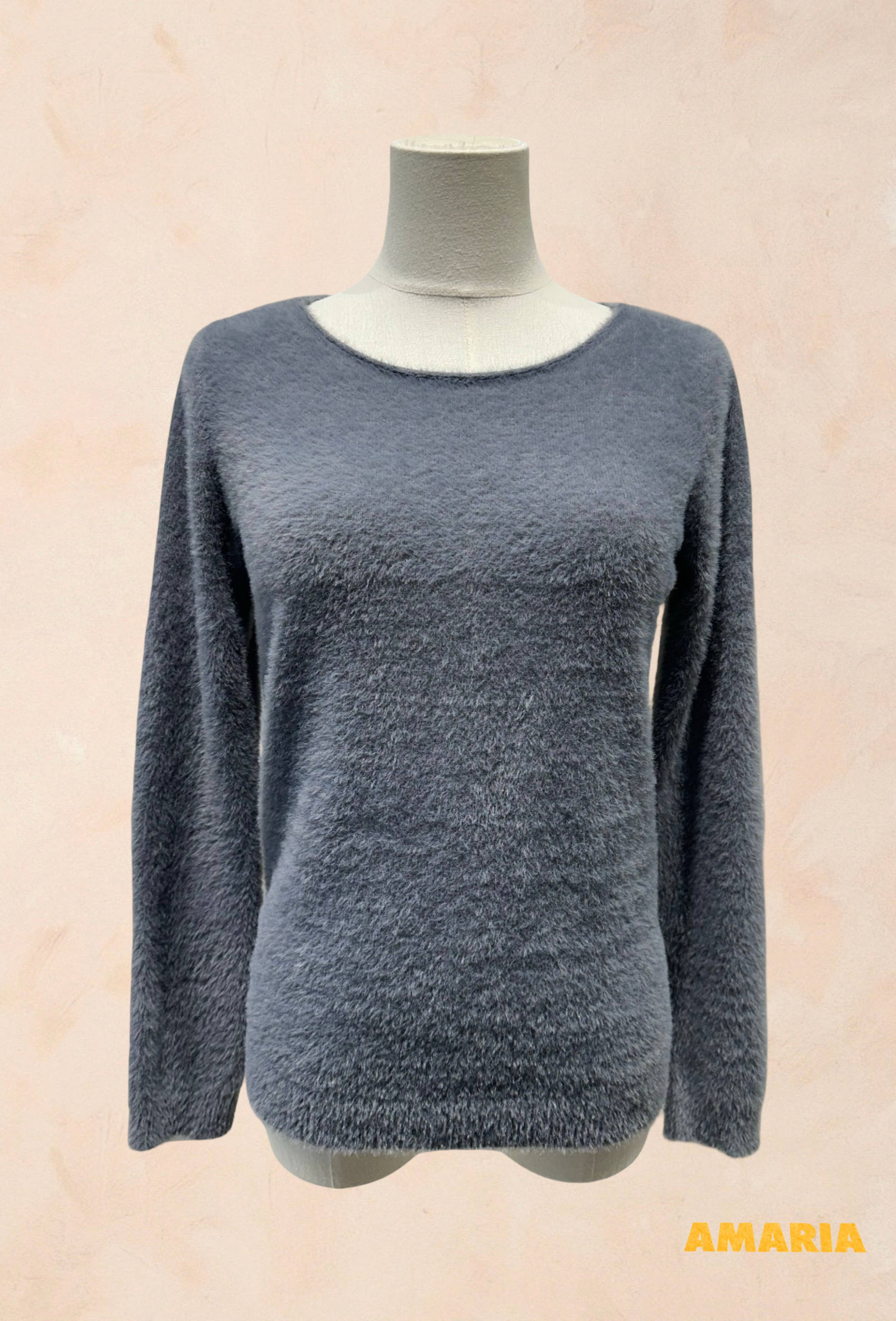 Pull Tout Doux Effet Peluche Manches Longues
