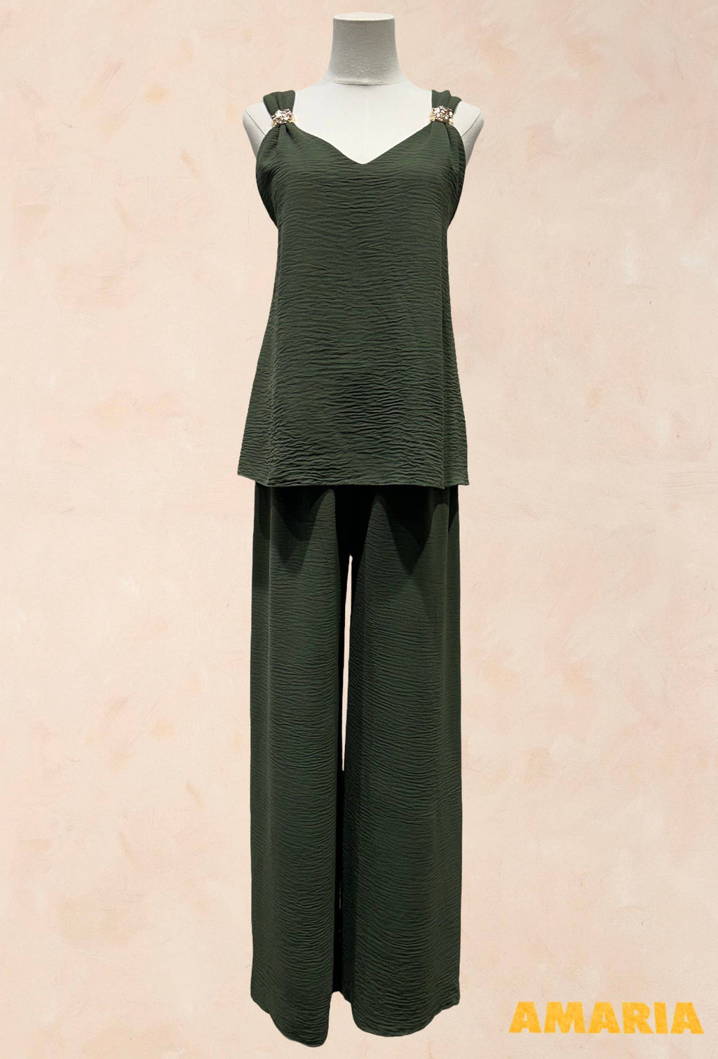Ensemble top & pantalon palazzo