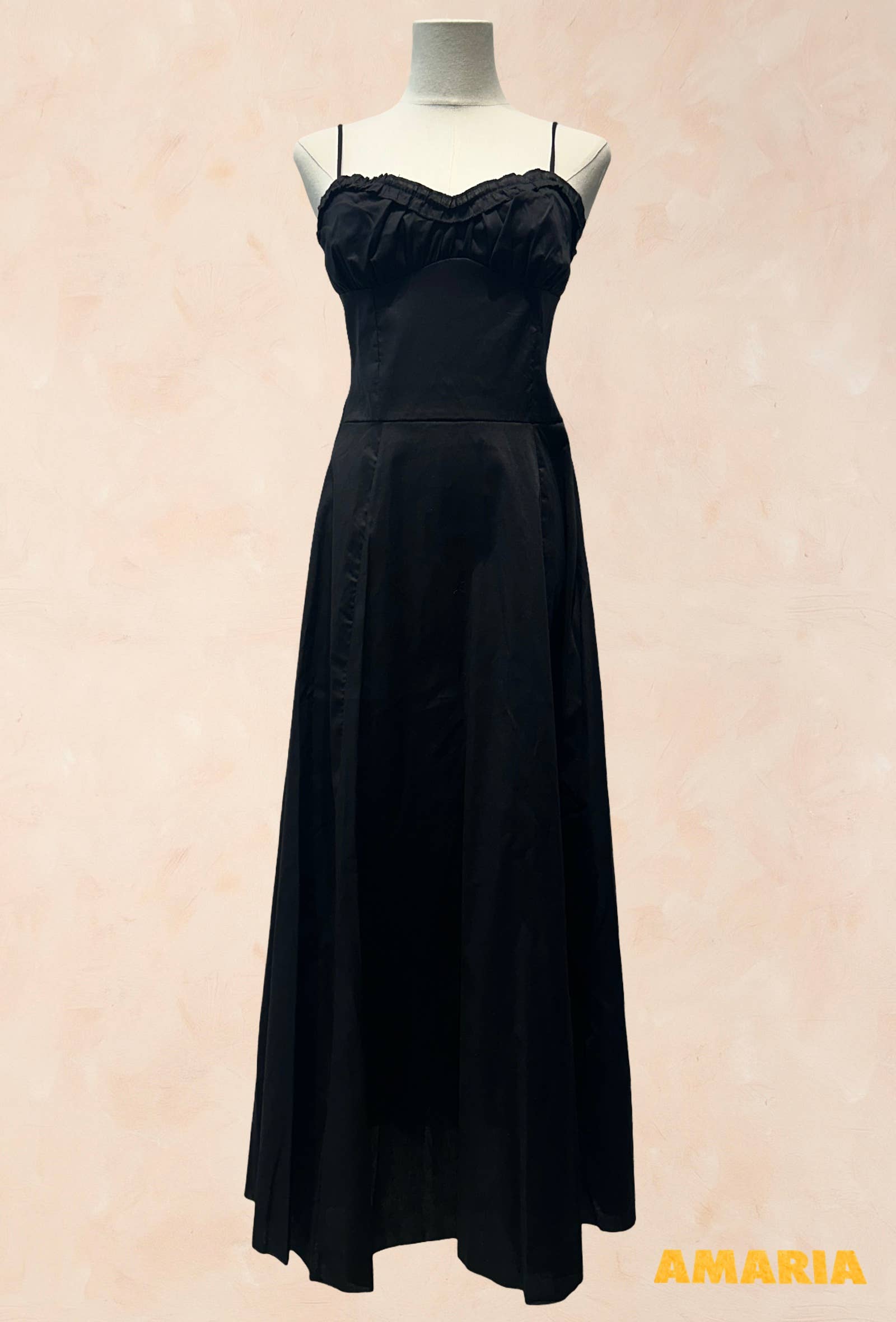 Robe longue à bretelles Coton