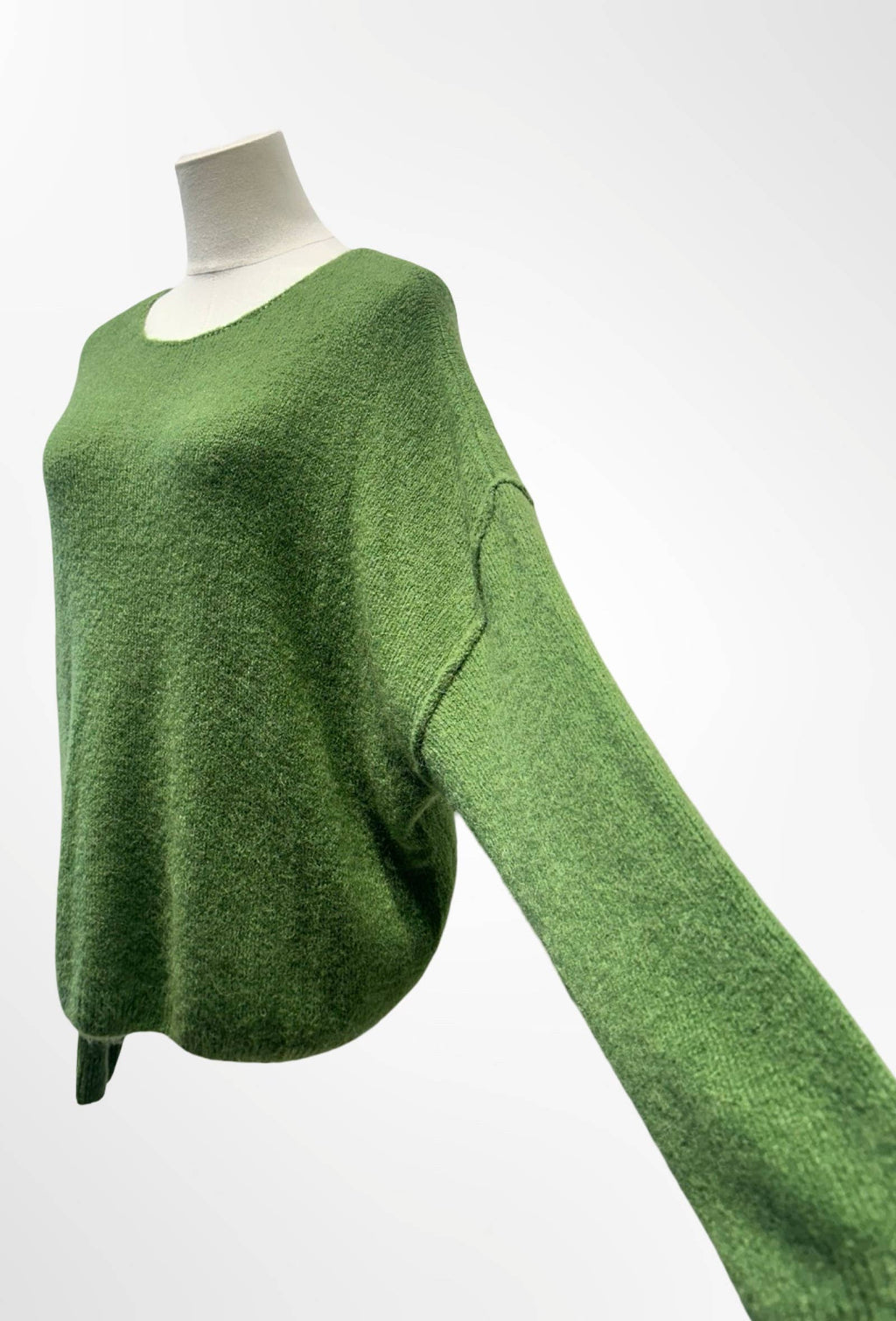 Pull Oversize Col Rond Maille Douce ALPAGA