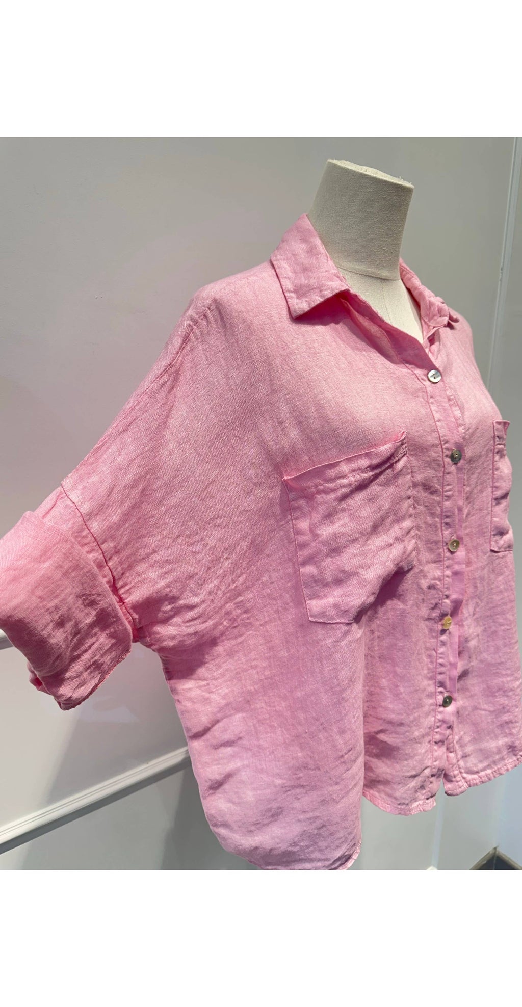 Chemise ample % lin