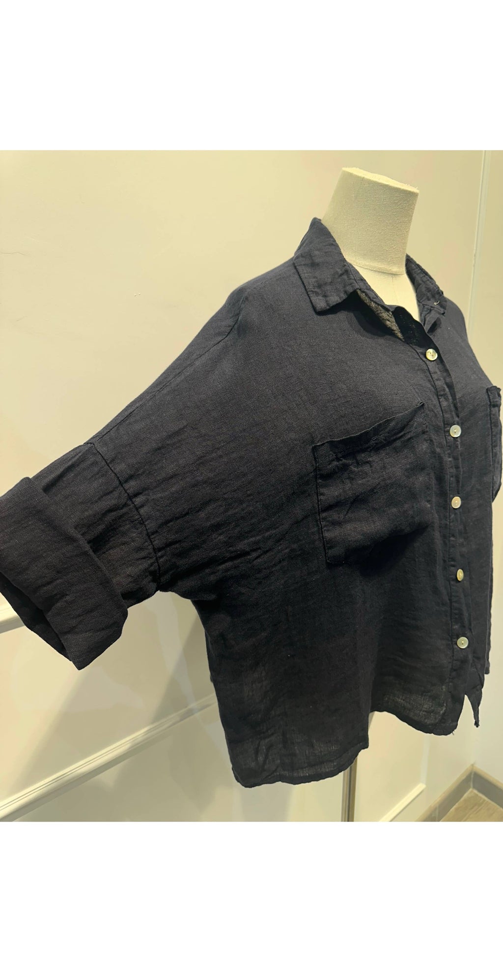 Chemise ample % lin