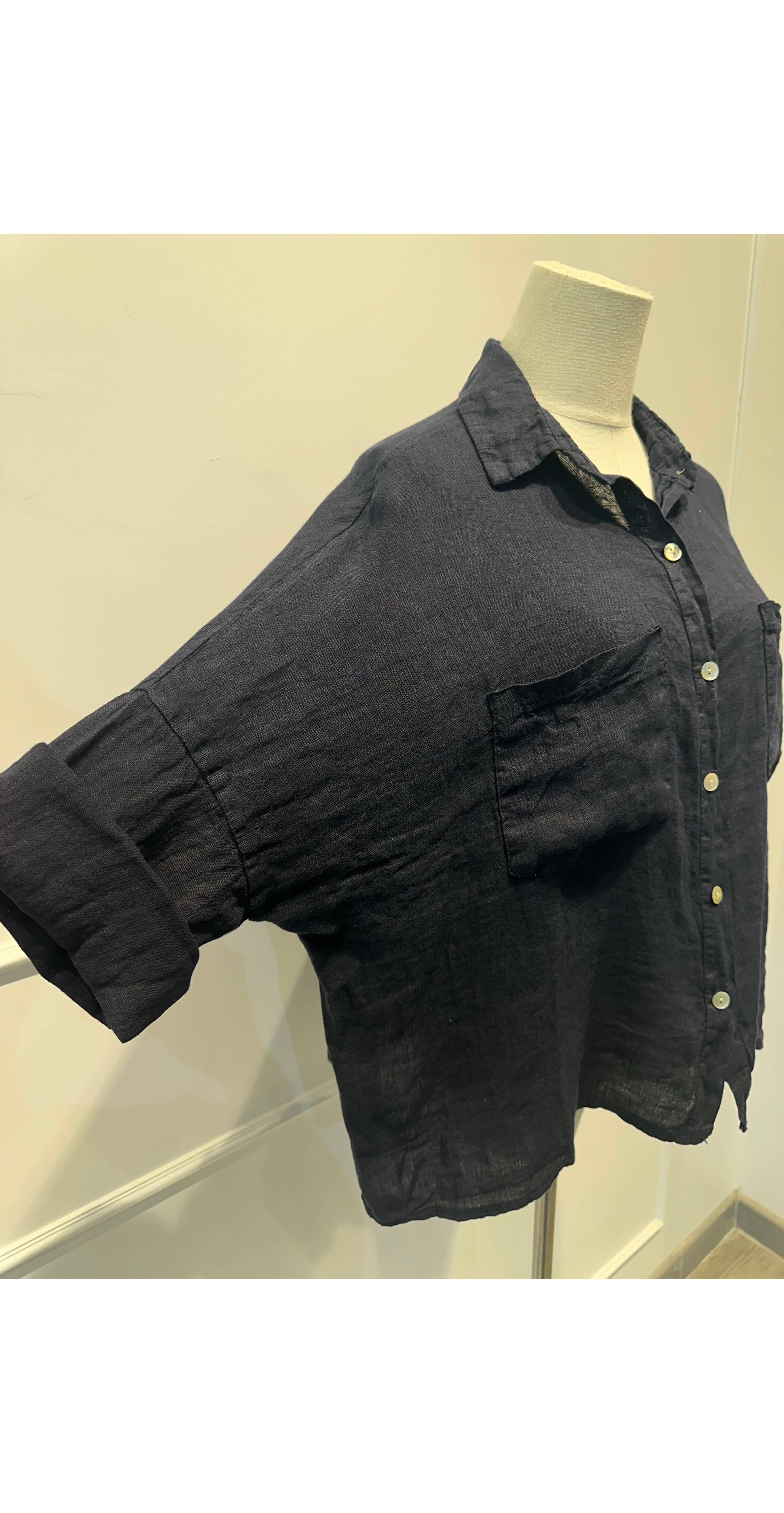 Chemise ample % lin