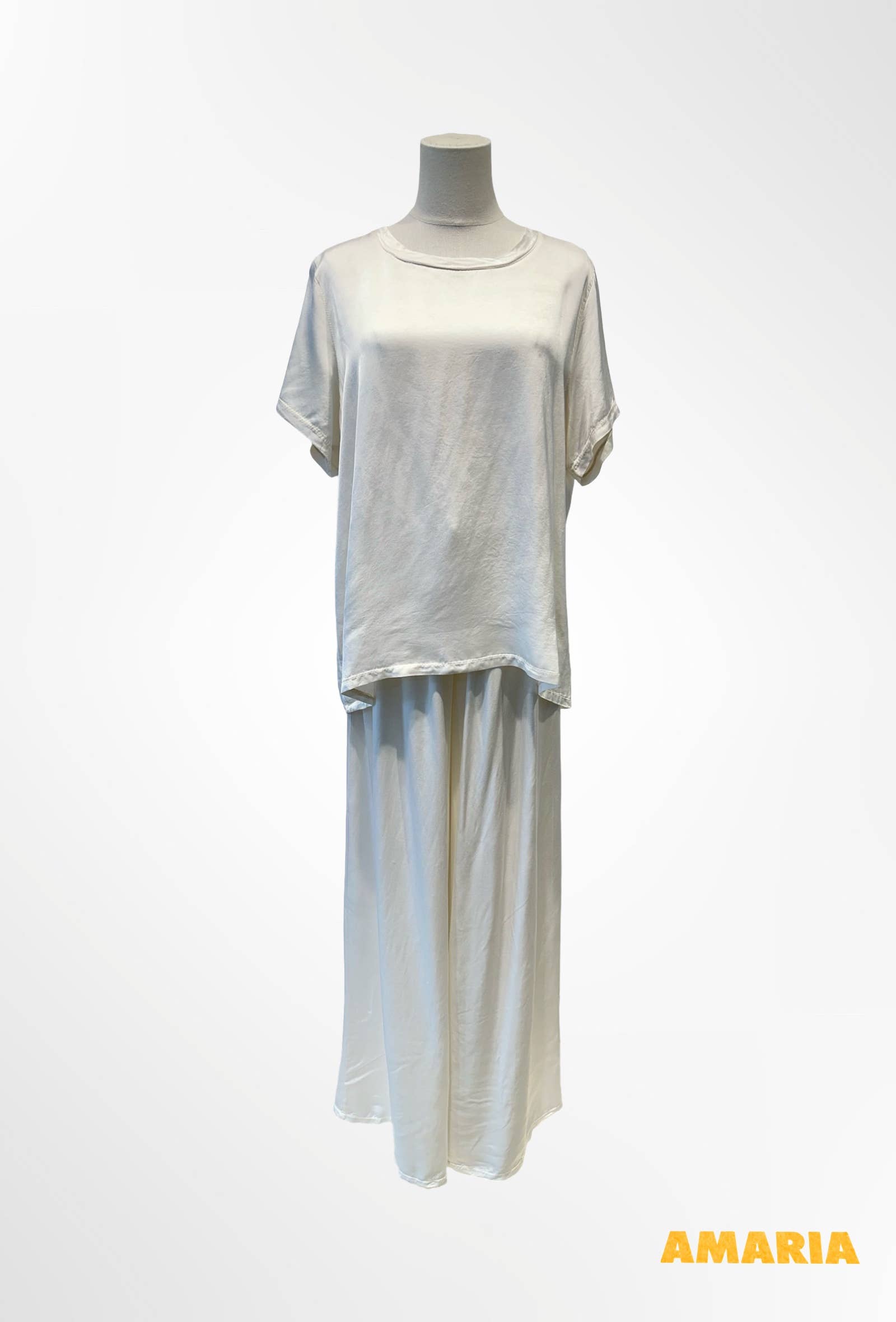Ensemble Satin, Haut et Pantalon Fluide % VISCOSE