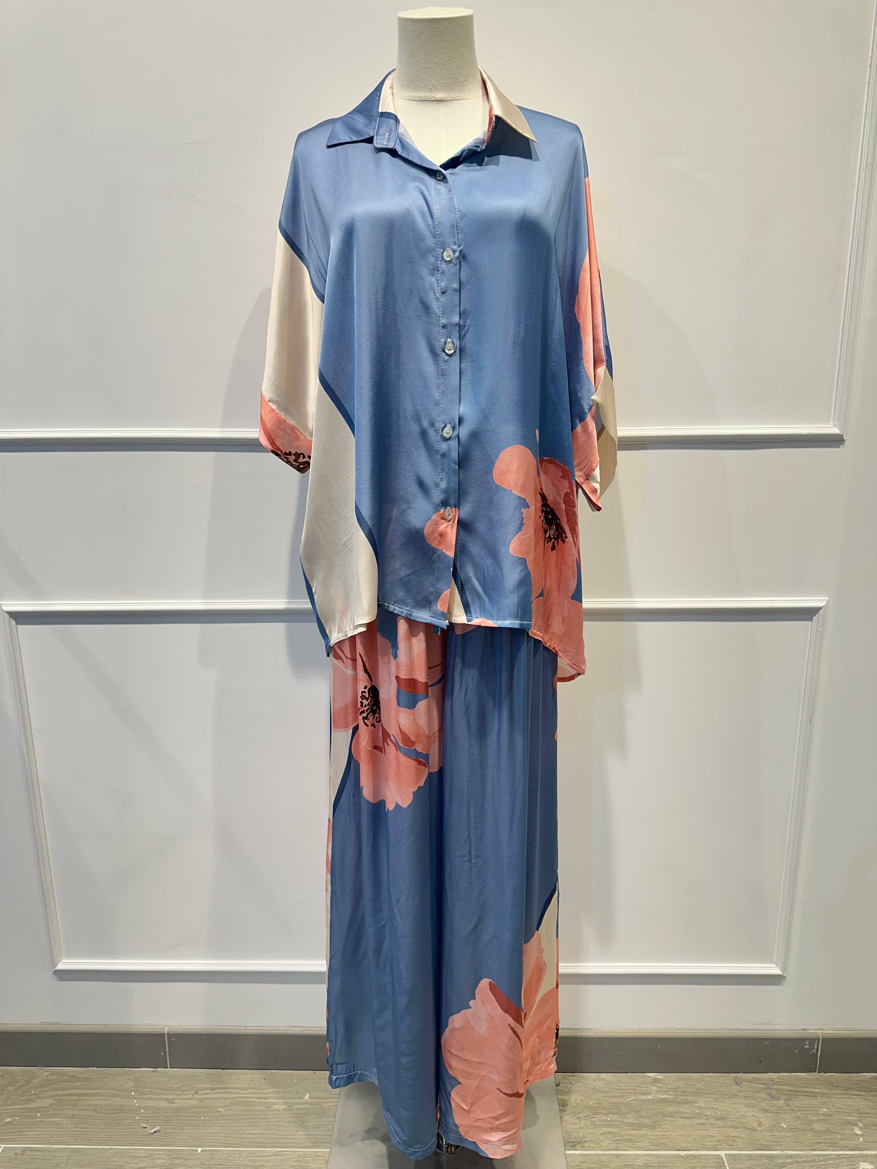 Ensemble Large Imprimé Fleuri % VISCOSE