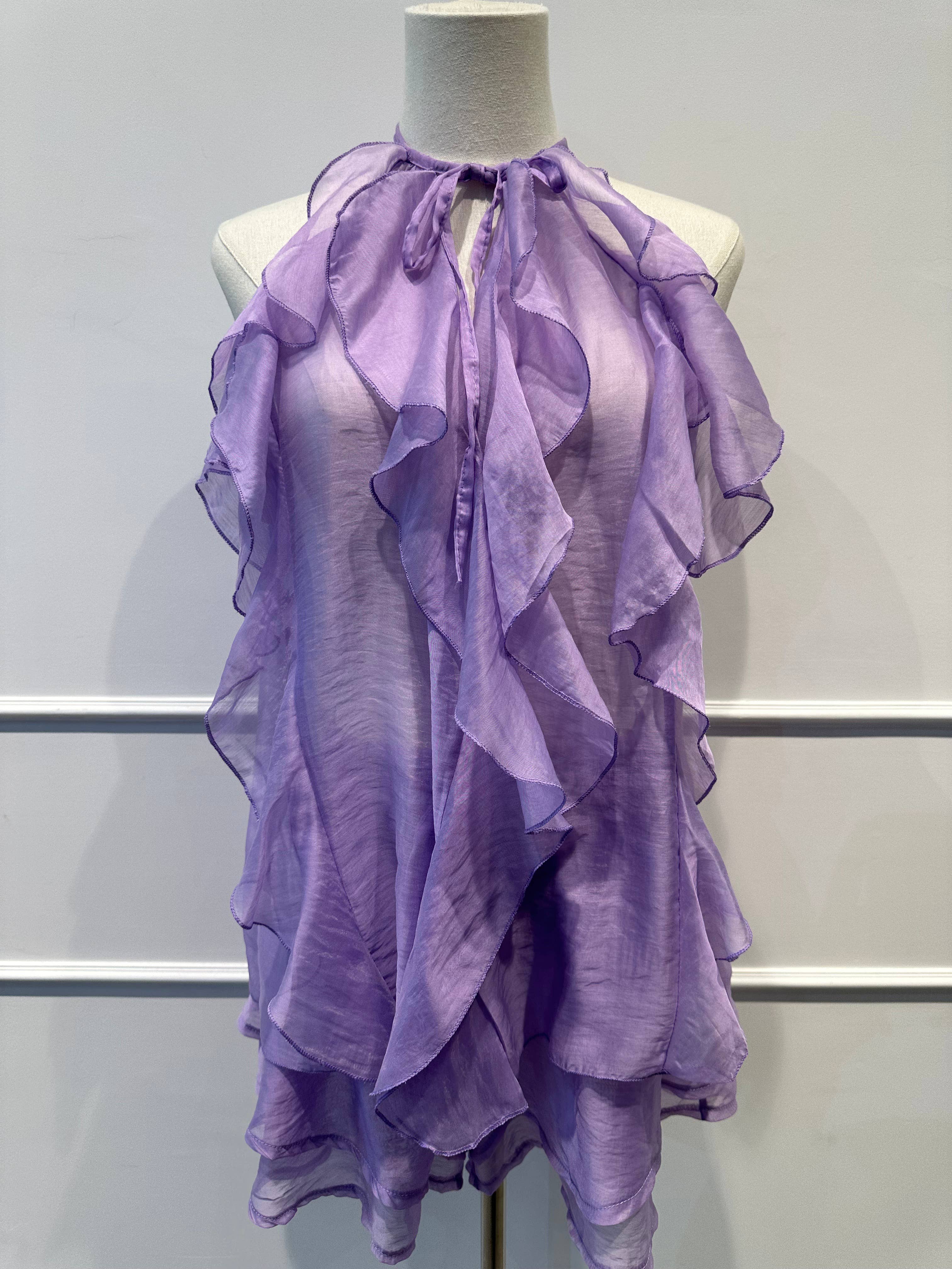 Ensemble Voile à Volants –Top Fluide & Short