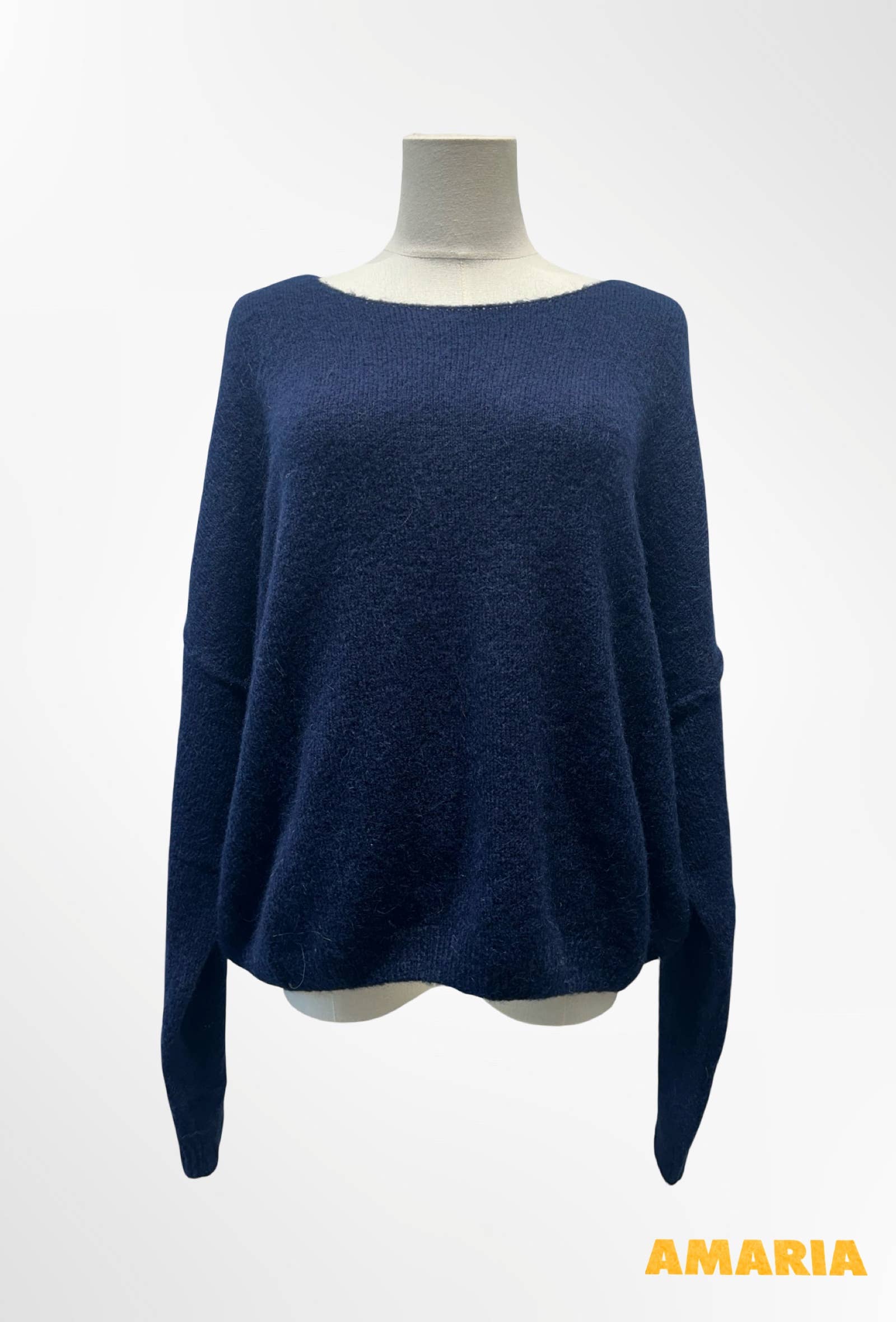 Pull Oversize Col Rond Maille Douce ALPAGA