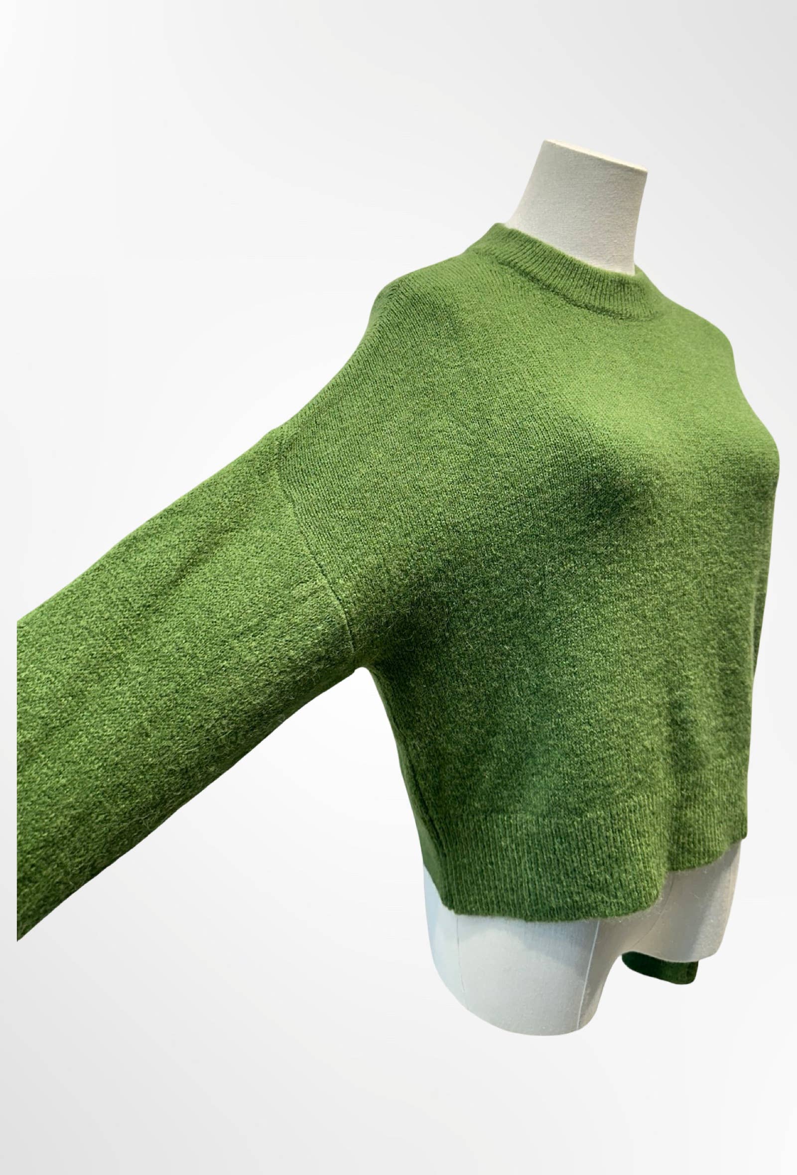 Pull Cropped Col Montant Maille Douce ALPAGA