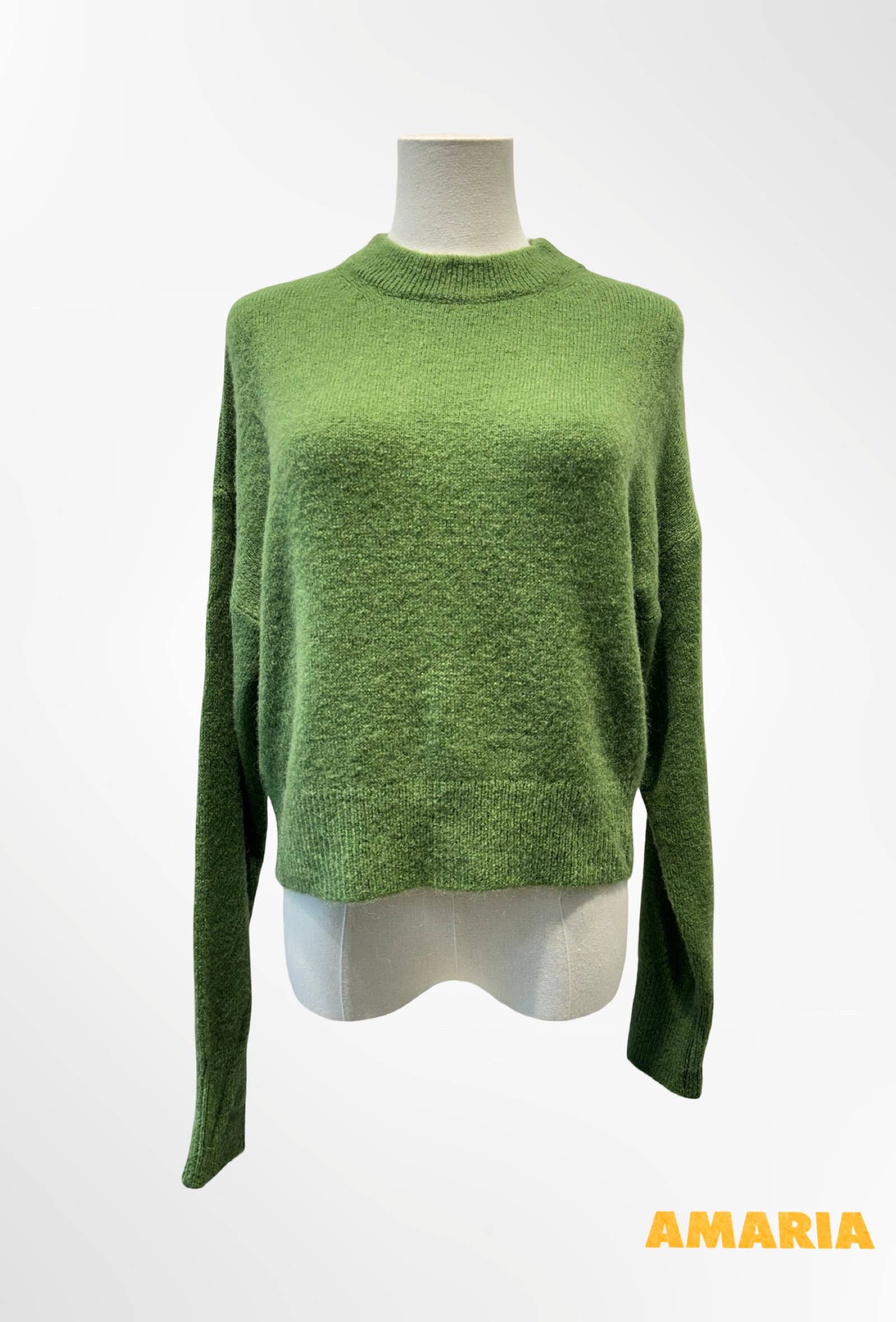 Pull Cropped Col Montant Maille Douce ALPAGA