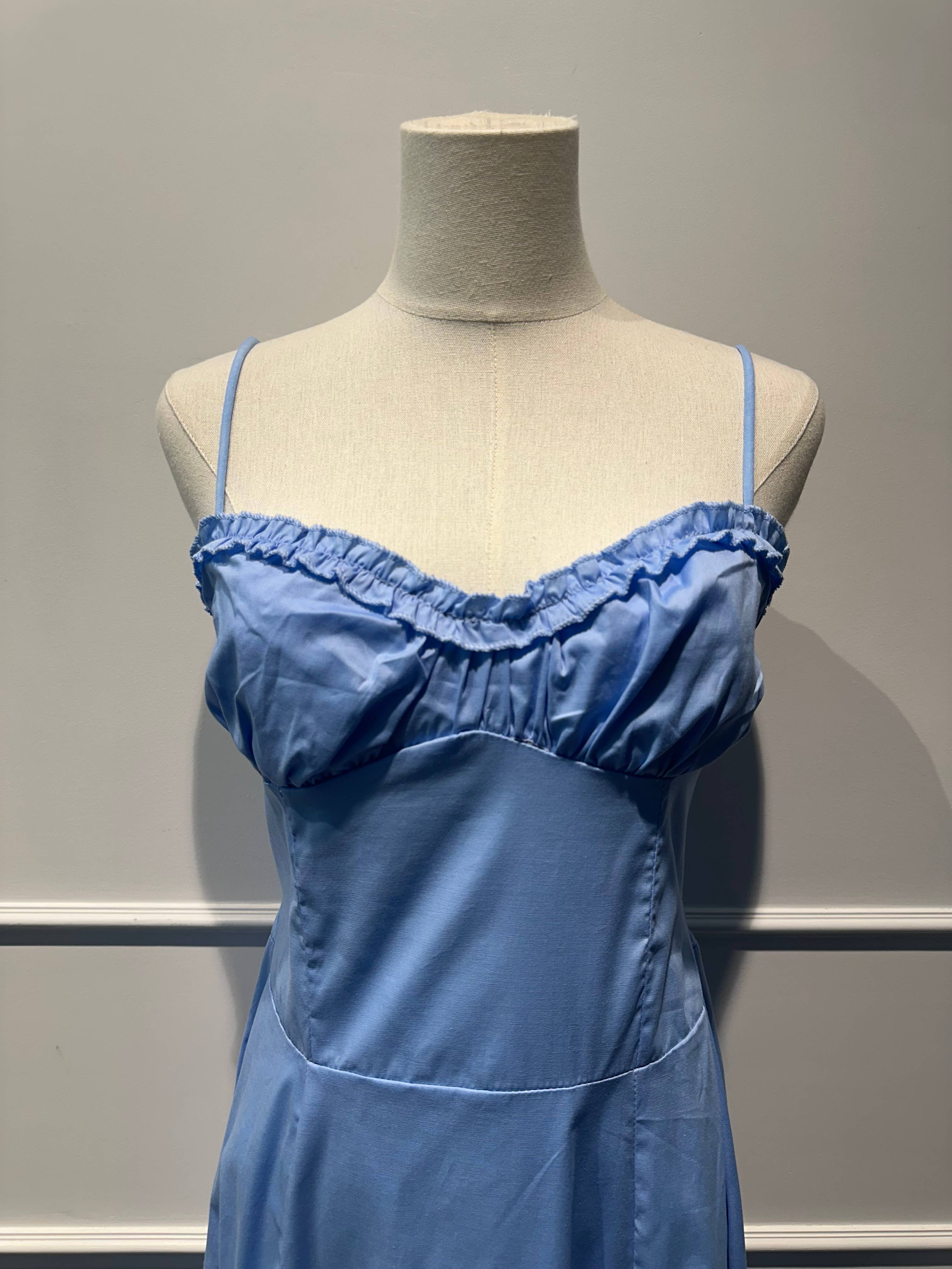 Robe longue à bretelles Coton