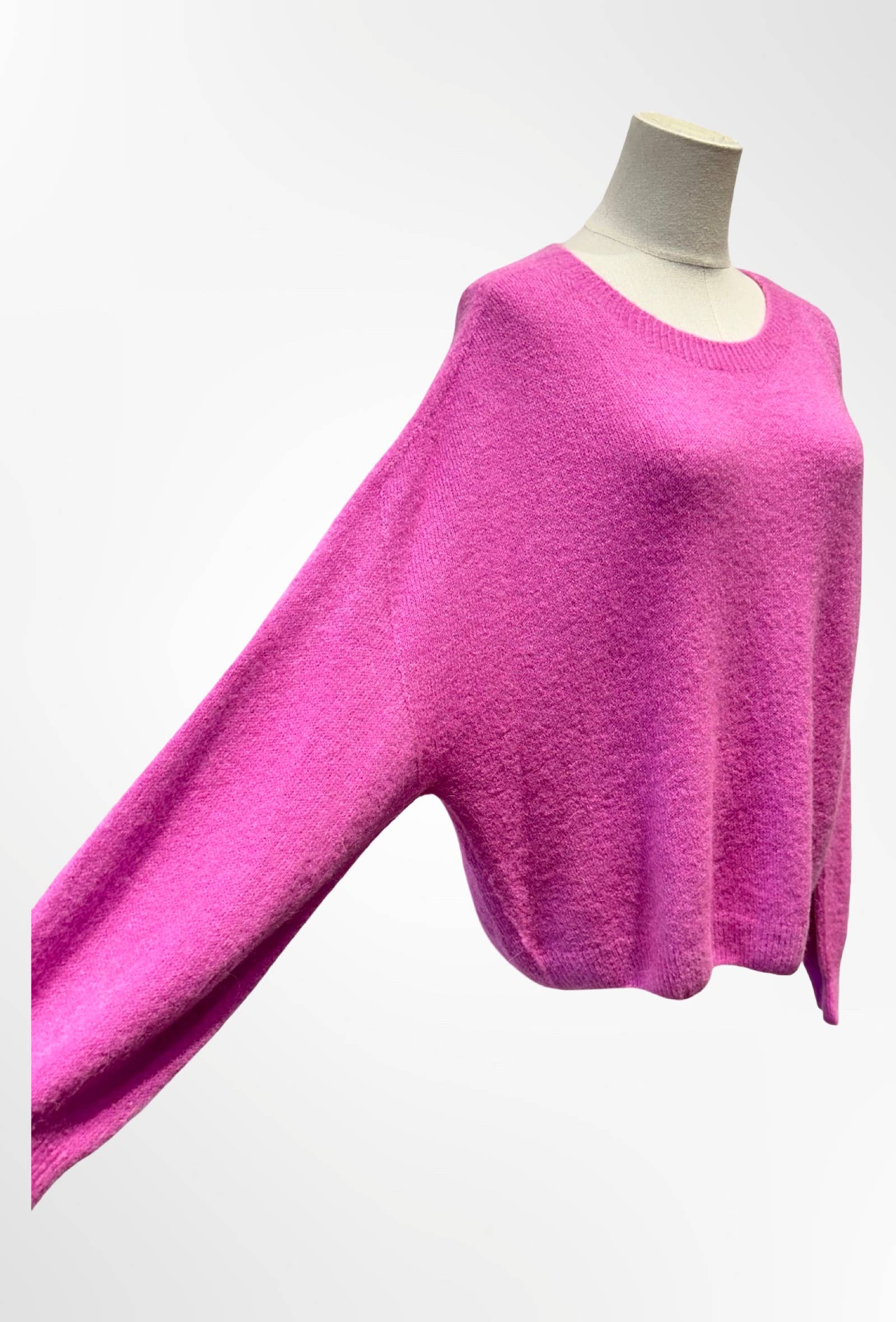 Pull Col Rond Maille Douce Oversize ALPAGA