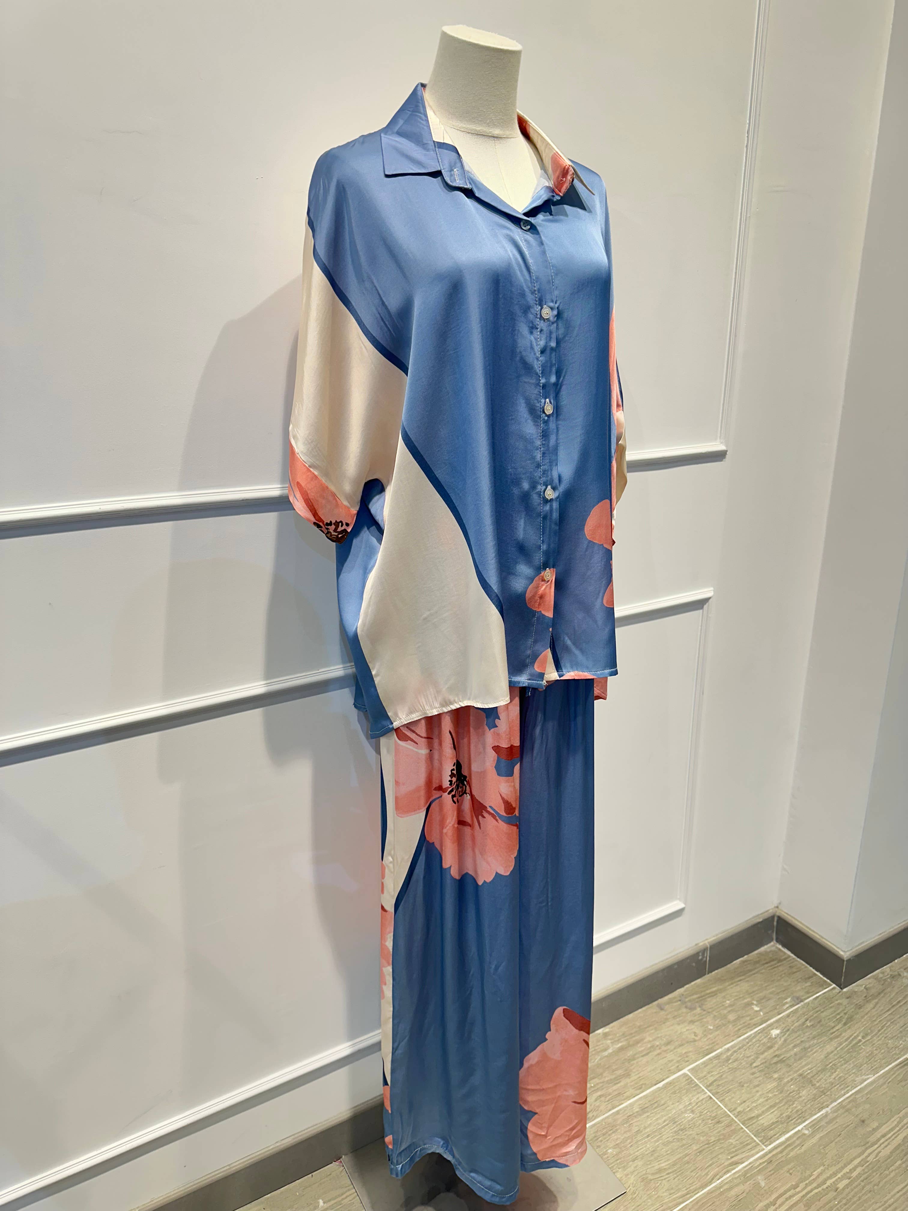 Ensemble Large Imprimé Fleuri % VISCOSE