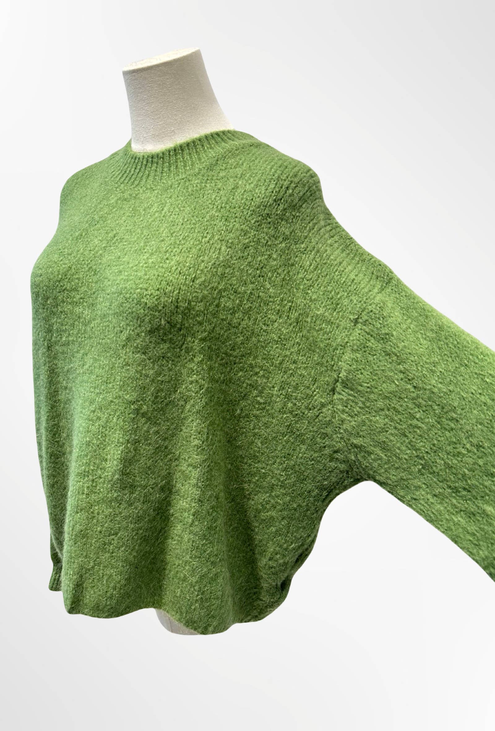 Pull col rond qualité premium ALPAGA / LAINE