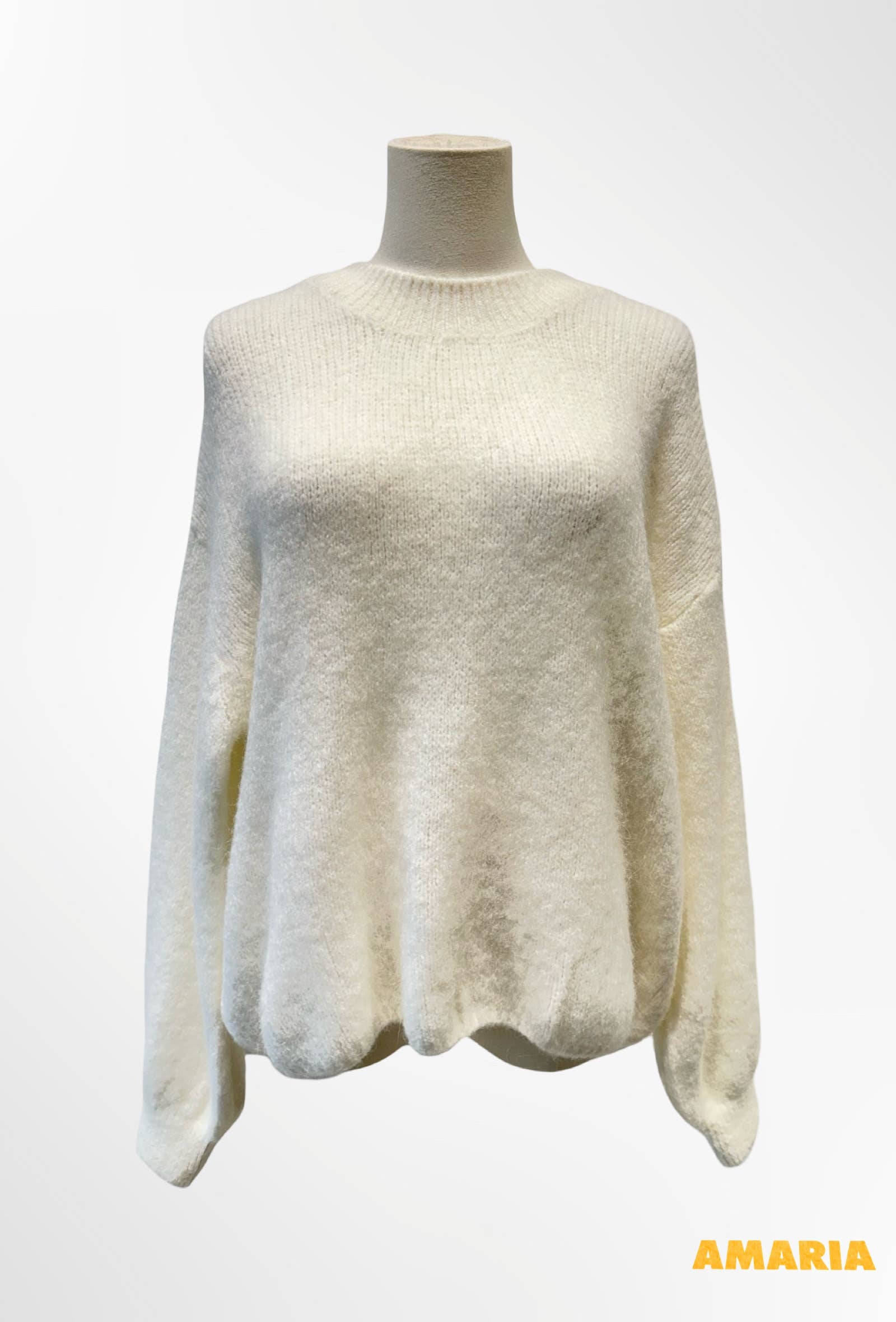 Pull col rond qualité premium ALPAGA / LAINE