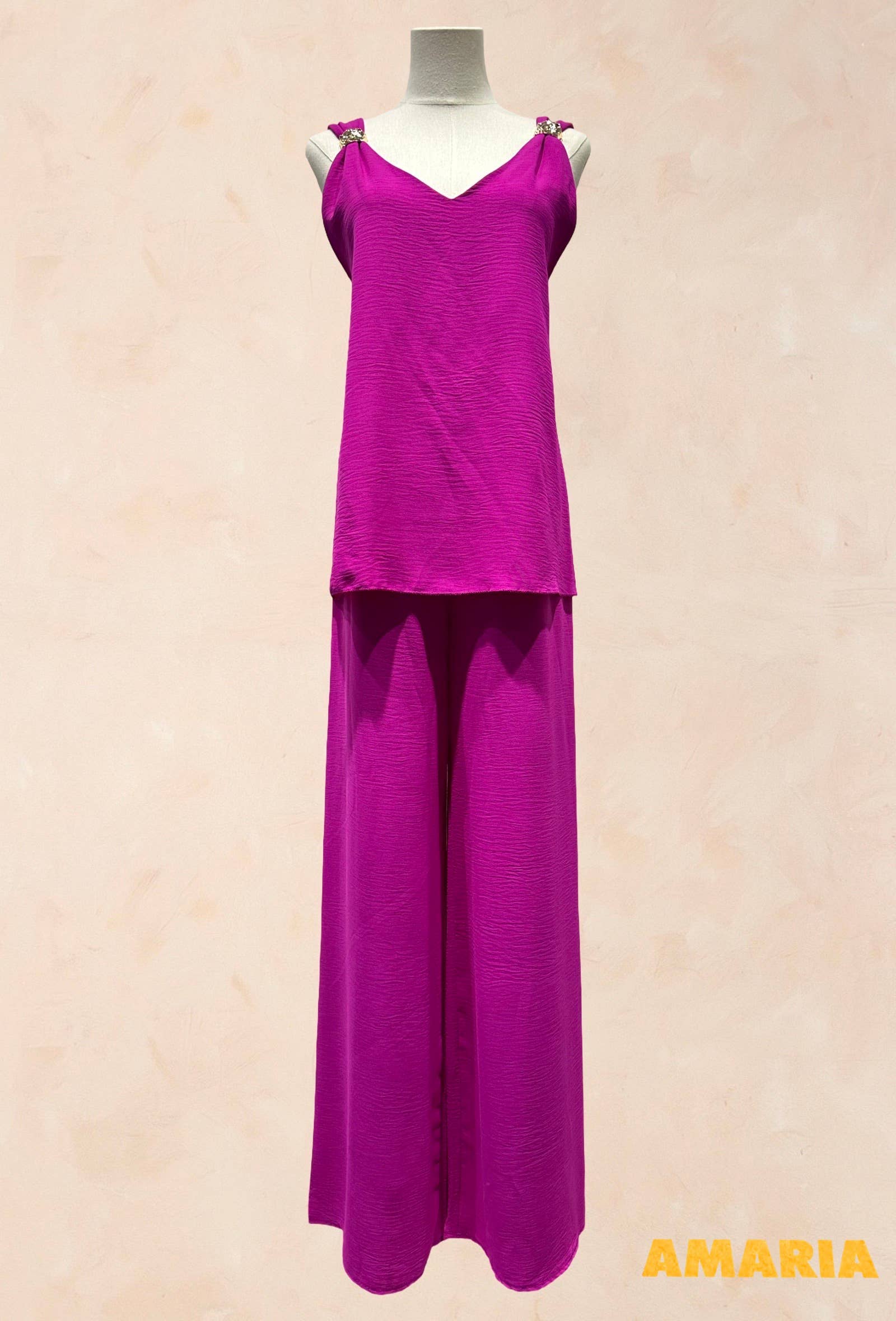 Ensemble top & pantalon palazzo