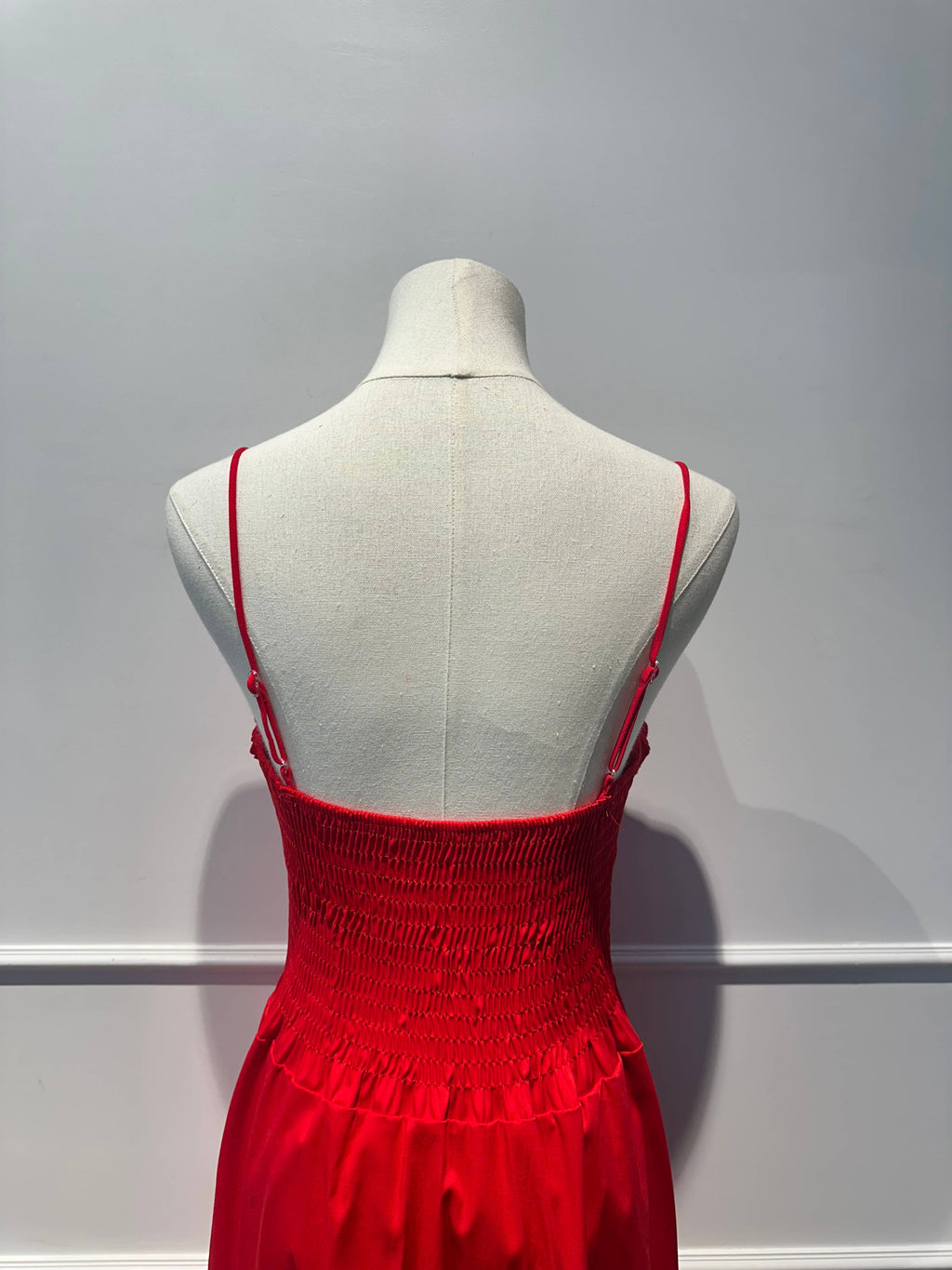 Robe longue à bretelles Coton