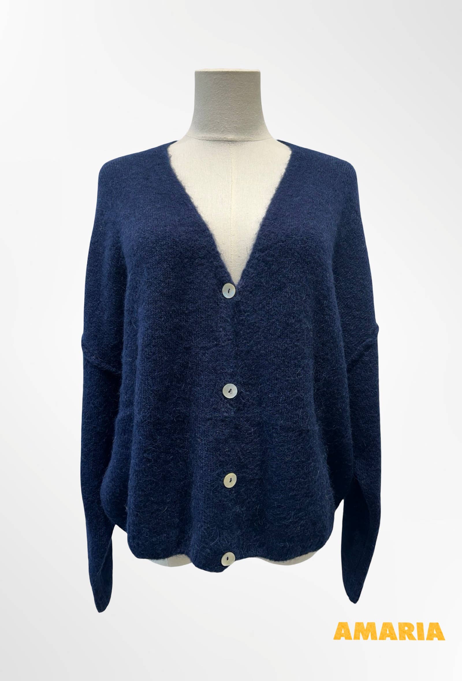 Gilet Col V Profond en Maille Douce ALPAGA