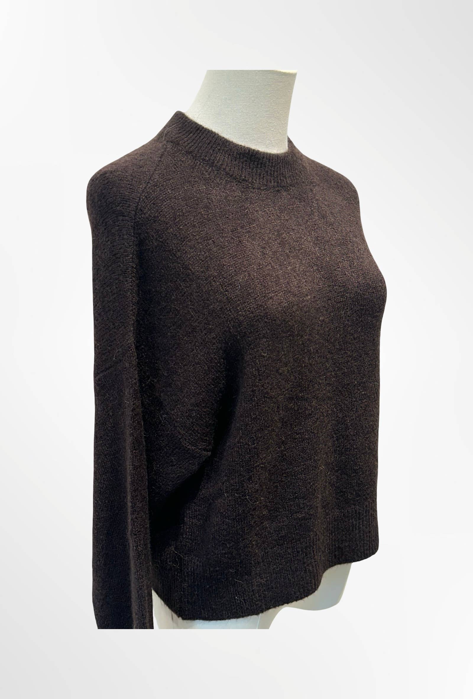 Pull Cropped Col Montant Maille Douce ALPAGA