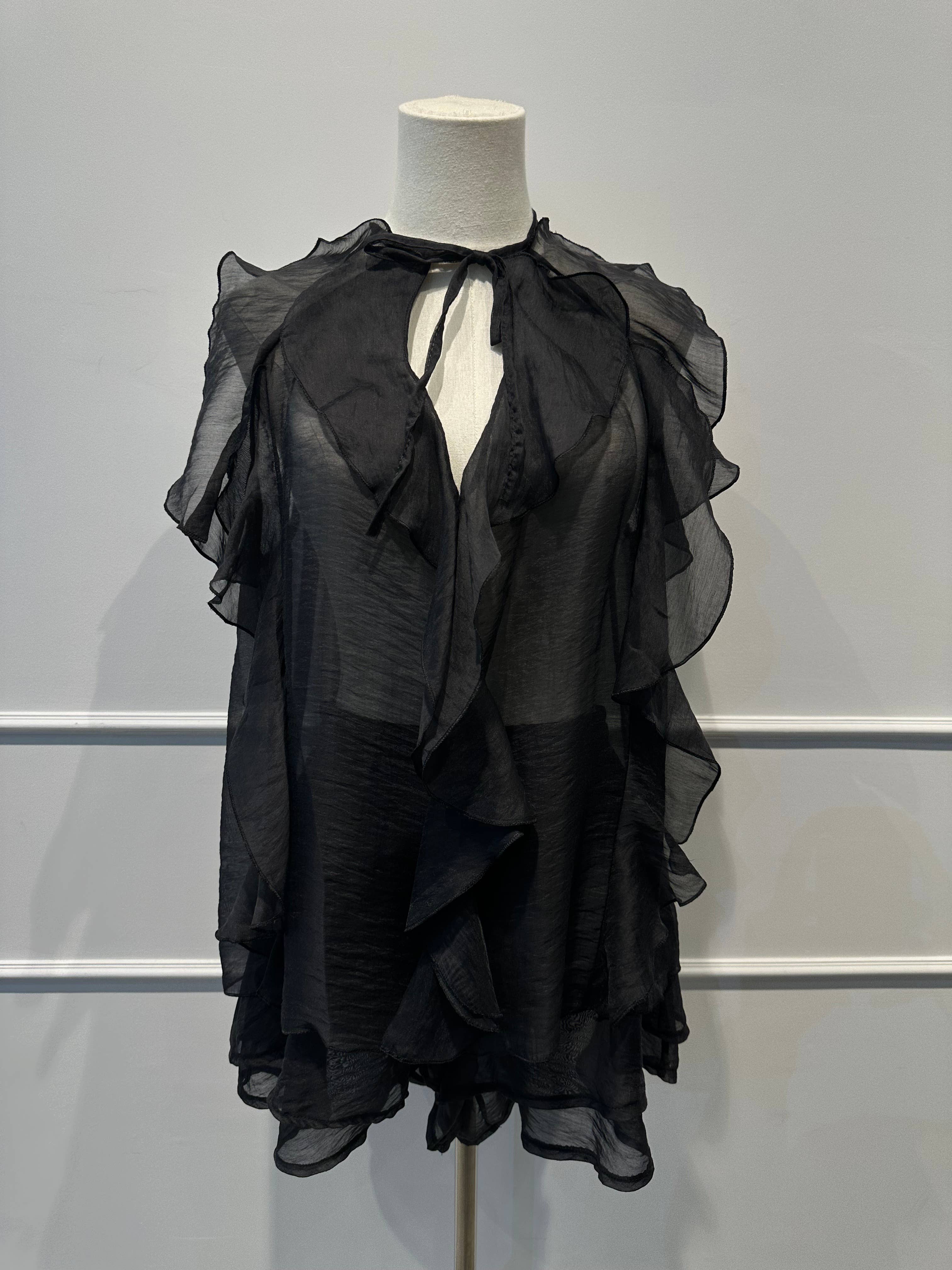 Ensemble Voile à Volants –Top Fluide & Short