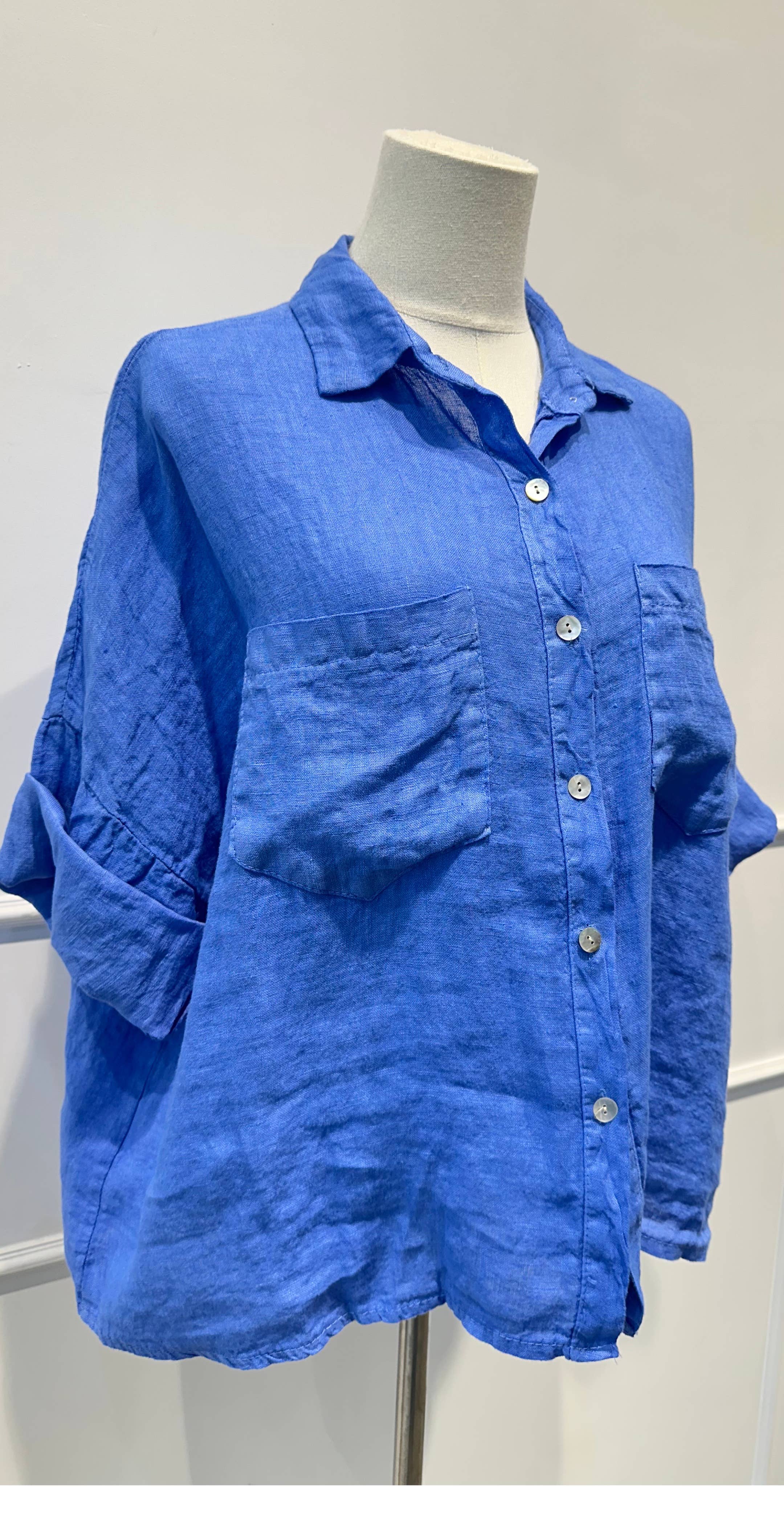 Chemise ample % lin