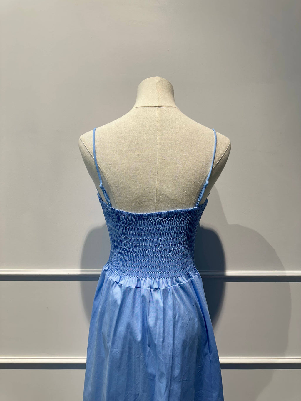 Robe longue à bretelles Coton