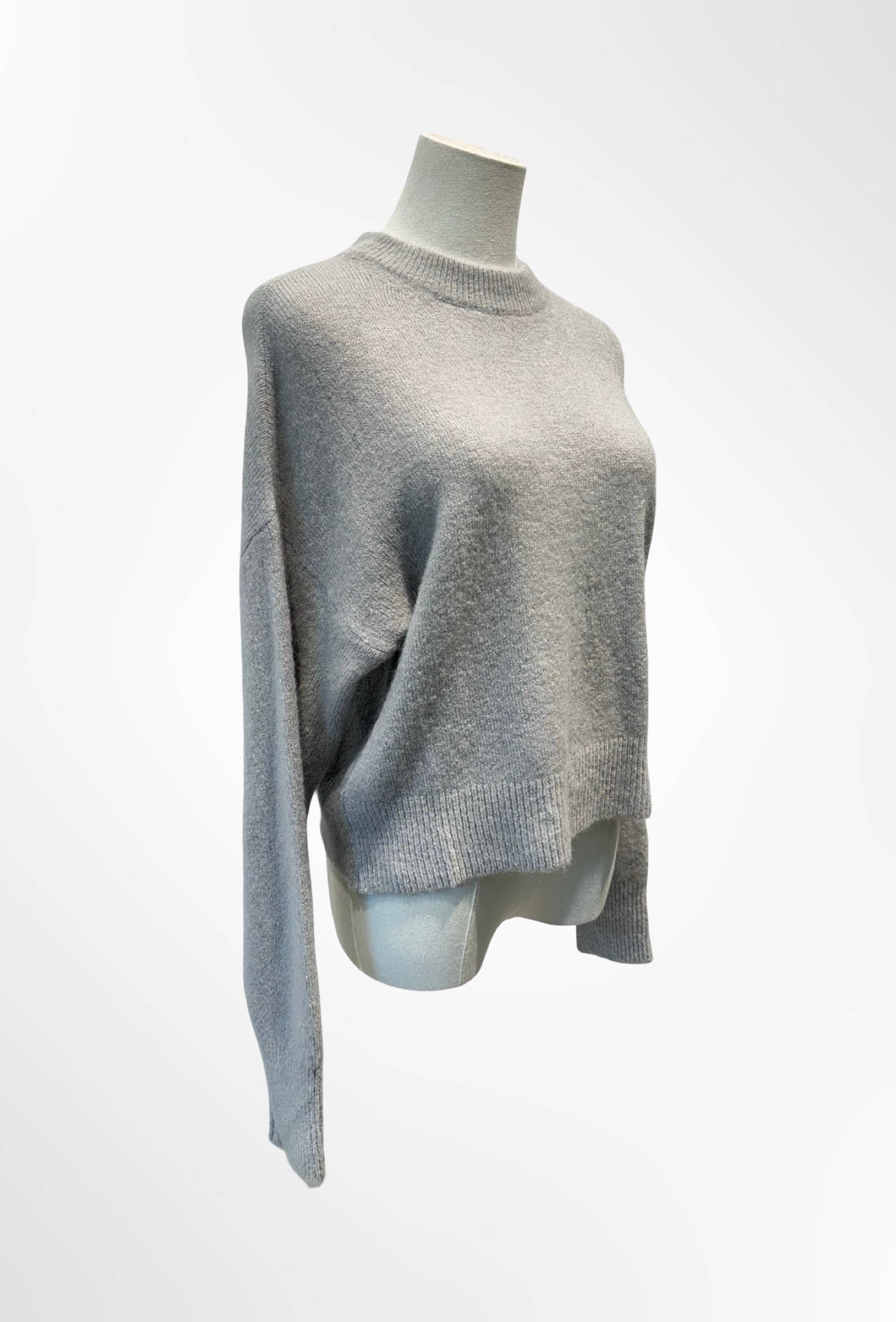 Pull Cropped Col Montant Maille Douce ALPAGA