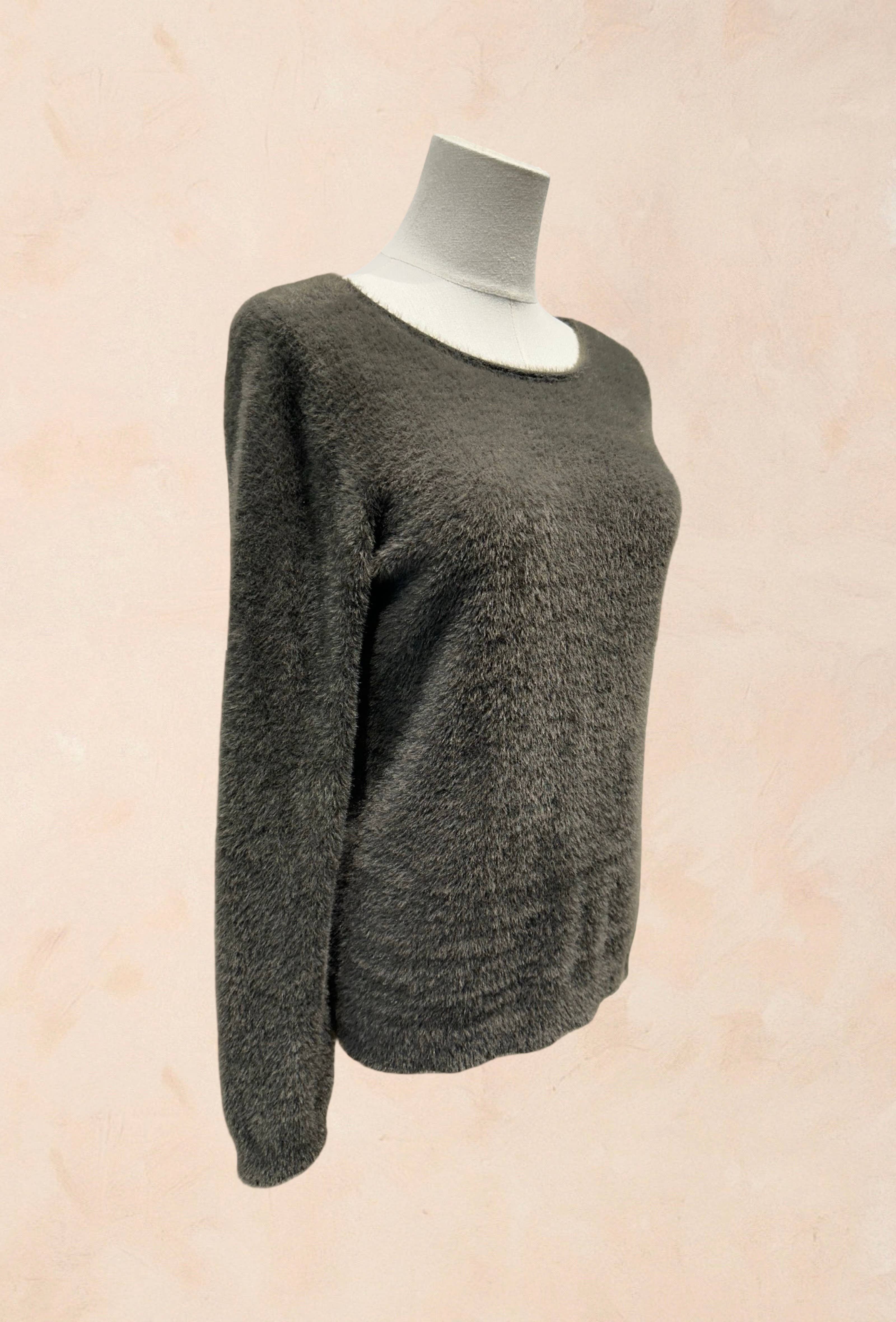 Pull Tout Doux Effet Peluche Manches Longues