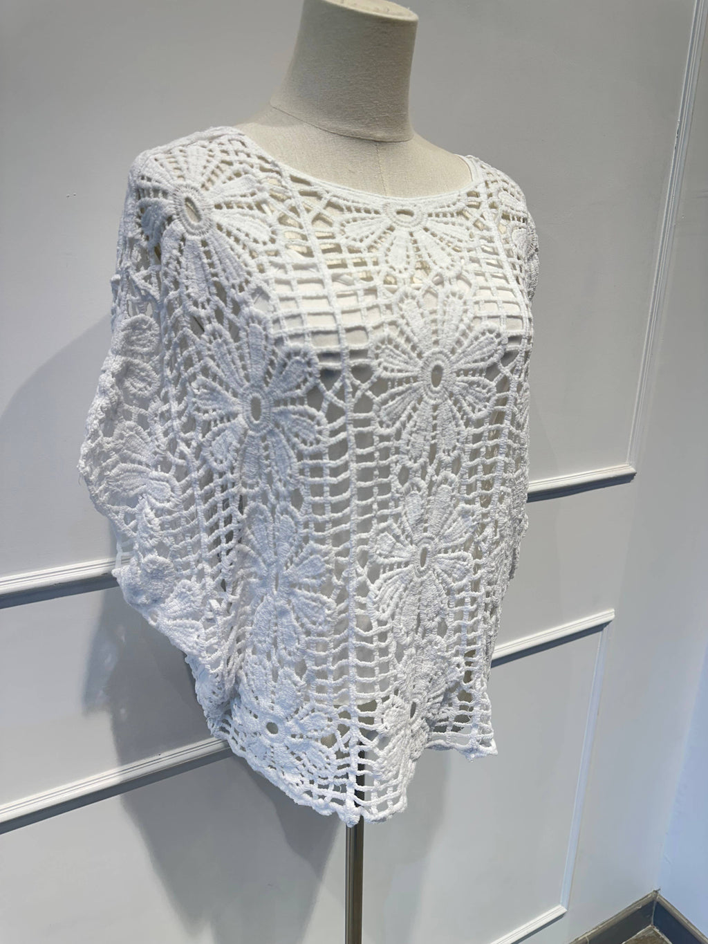 Haut en Crochet Manches courtes J