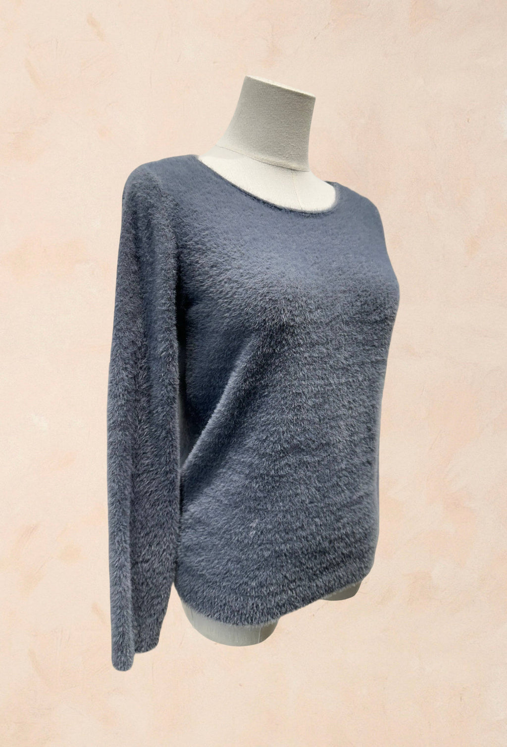 Pull Tout Doux Effet Peluche Manches Longues