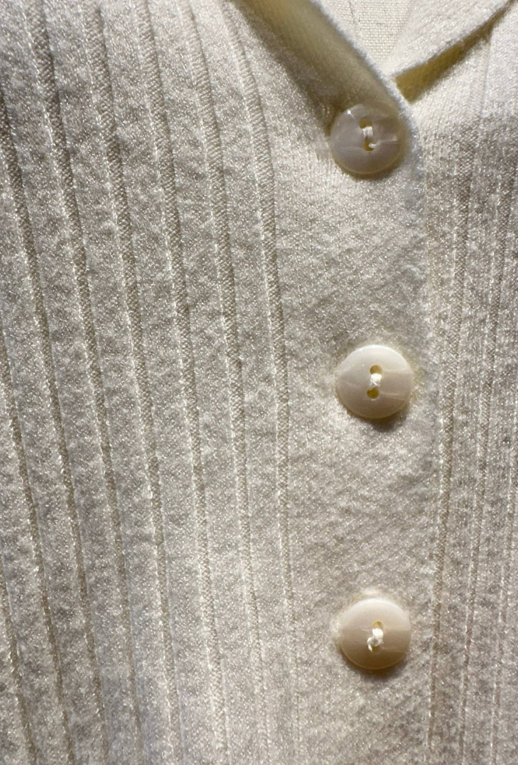 Gilet Boutonné Côtelé à Col Tailleur VISCOSE