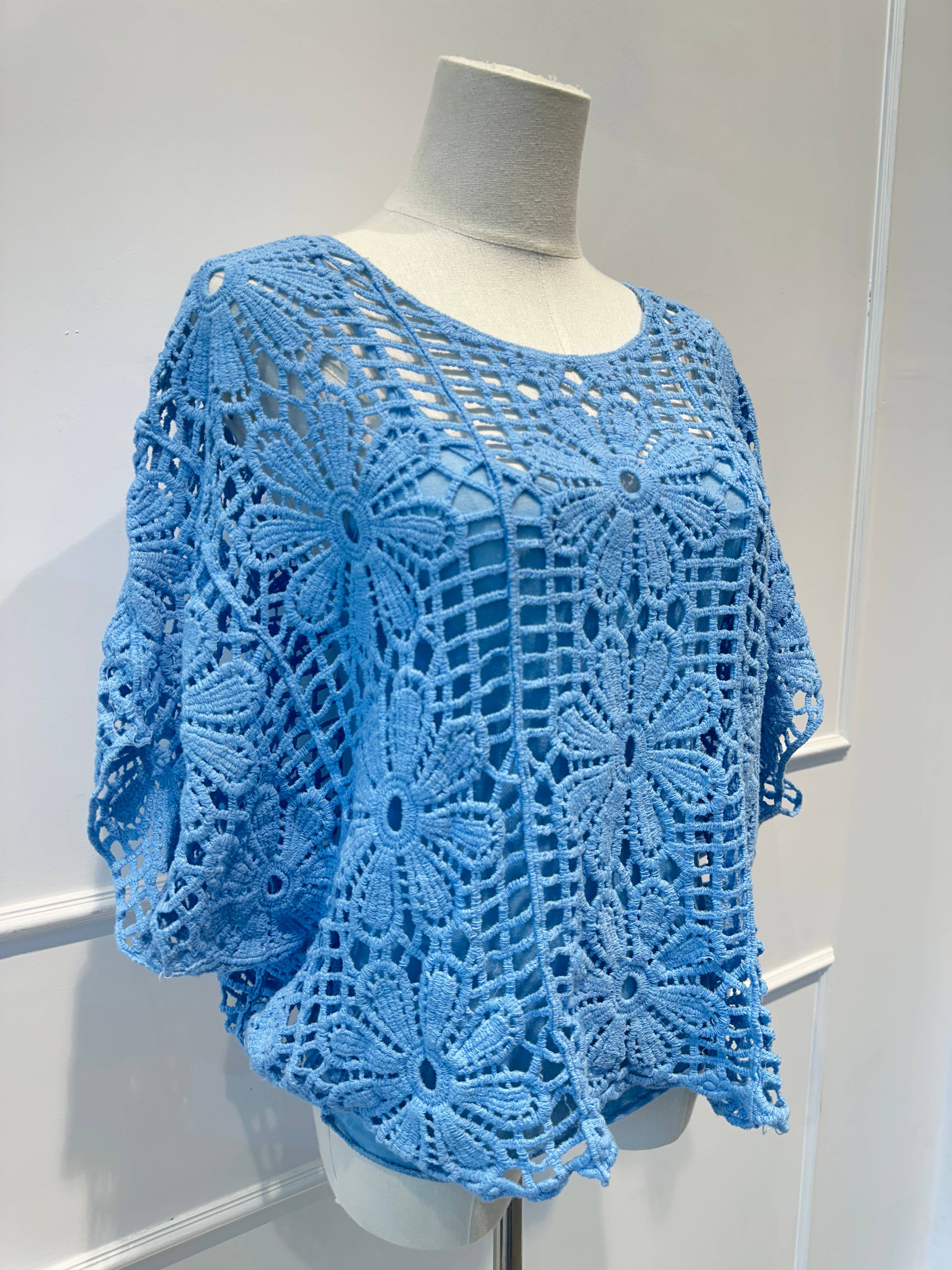 Haut en Crochet Manches courtes J