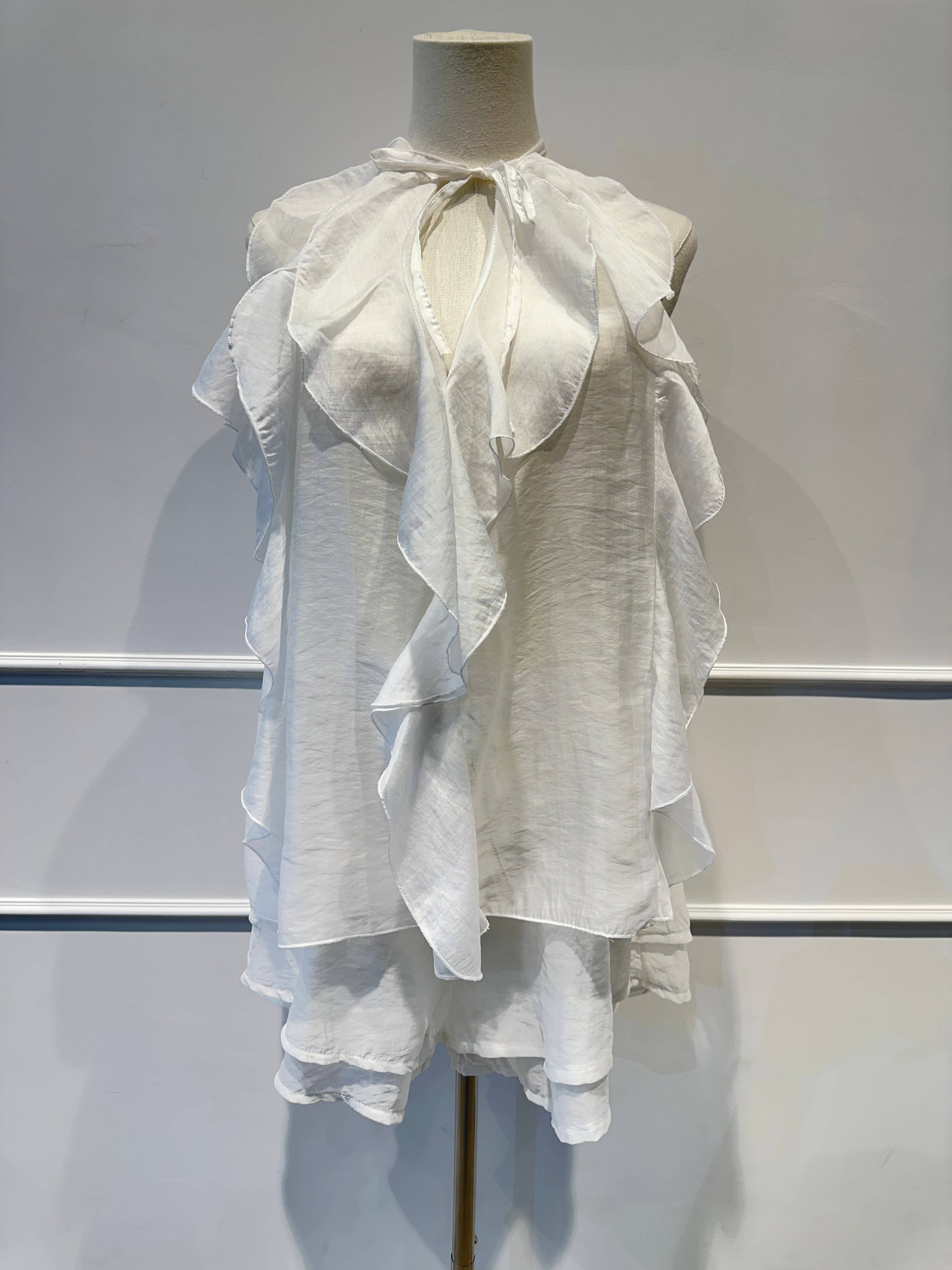 Ensemble Voile à Volants –Top Fluide & Short