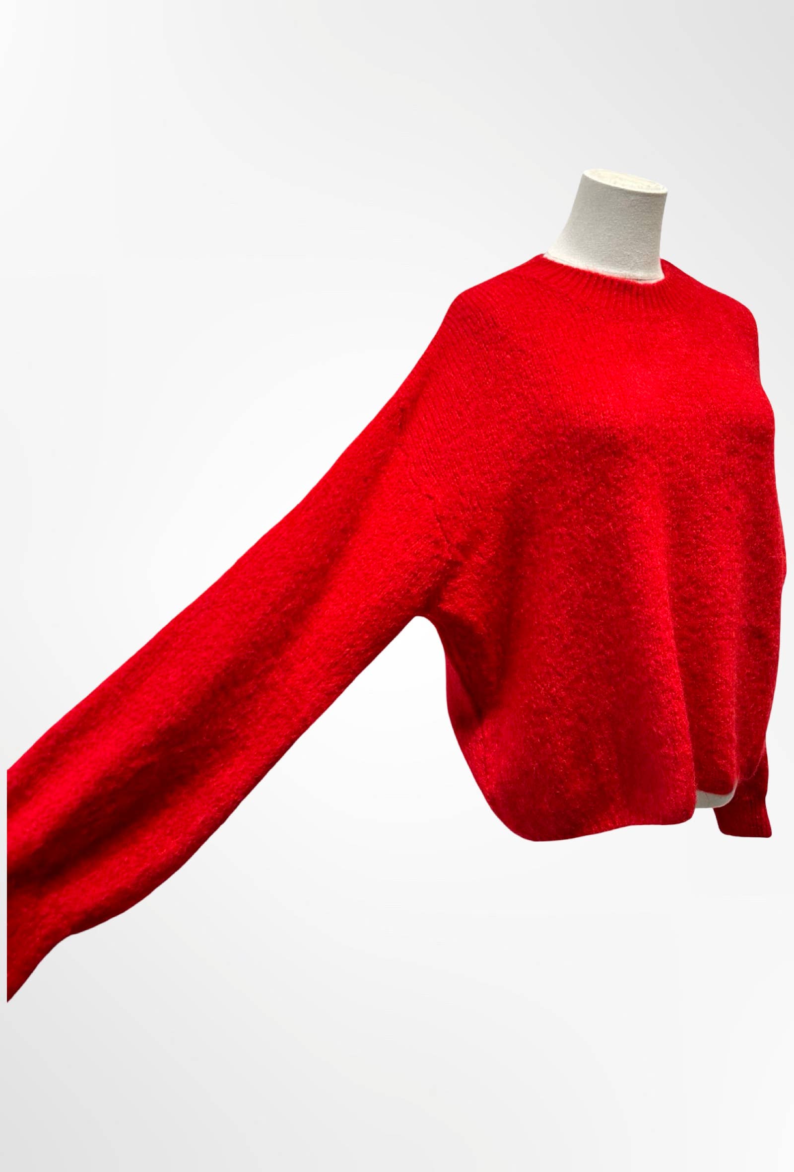 Pull col rond qualité premium ALPAGA / LAINE