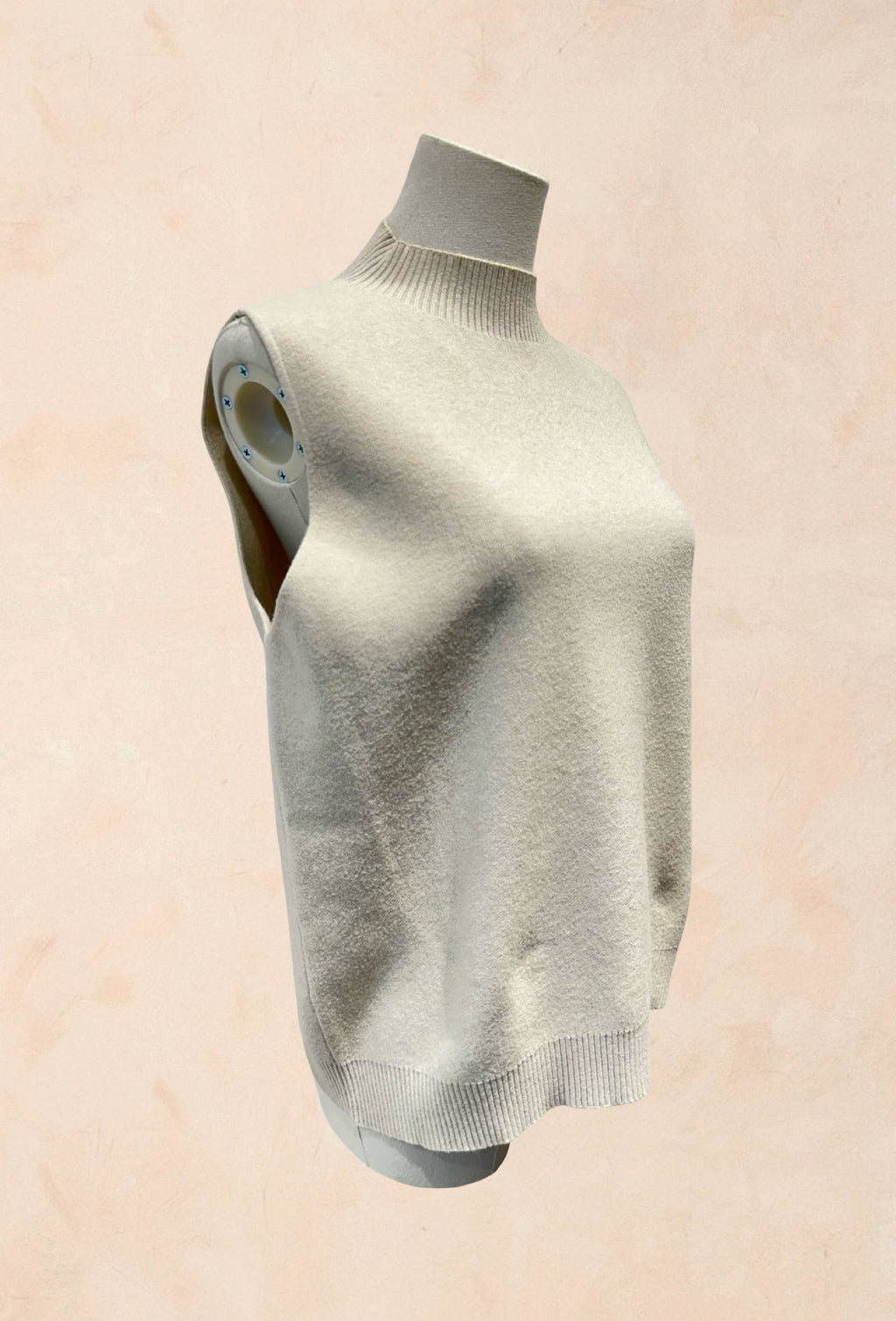 Débardeur en maille col montant VISCOSE