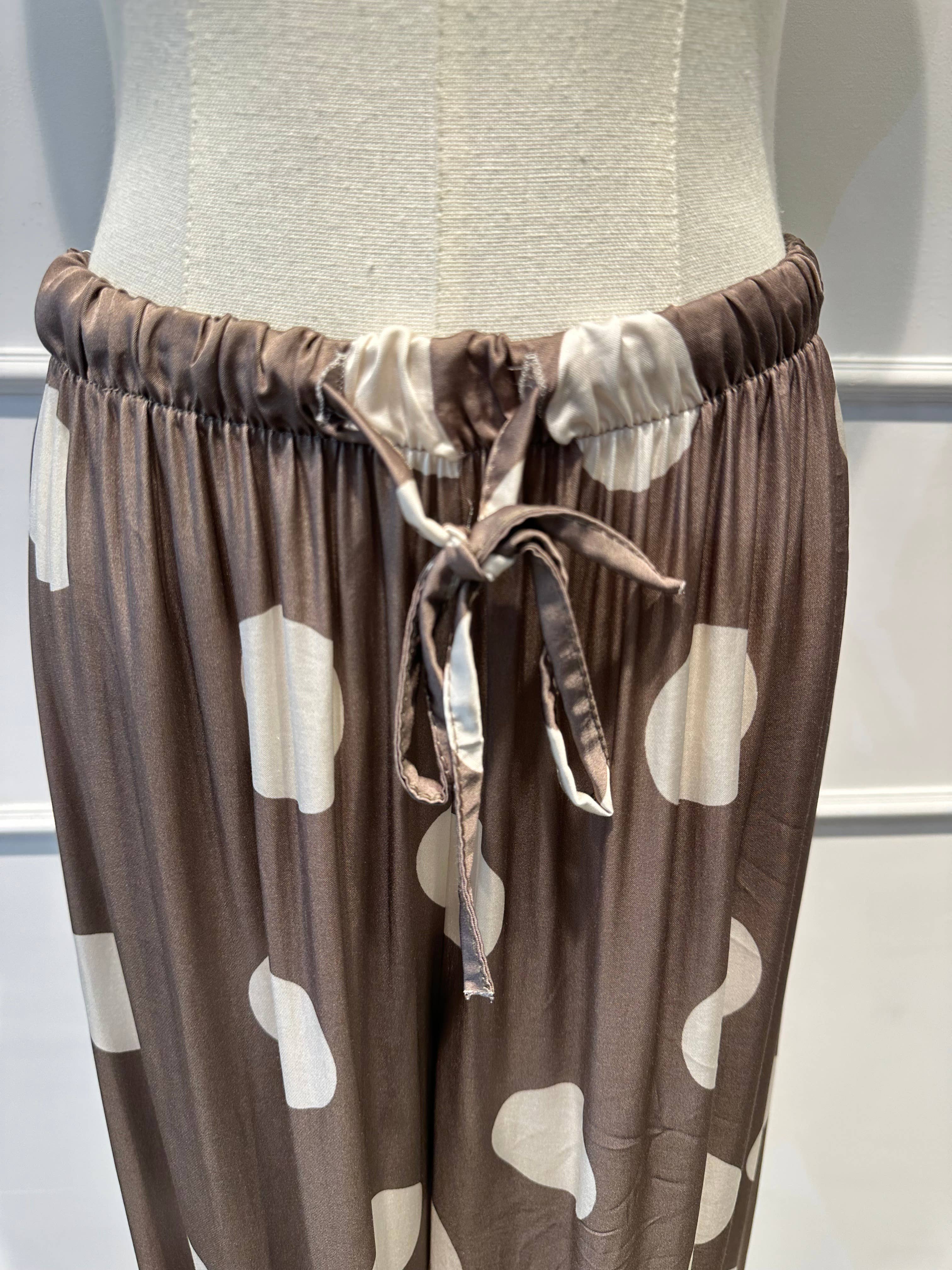Ensemble fluide à pois oversize – % Viscose