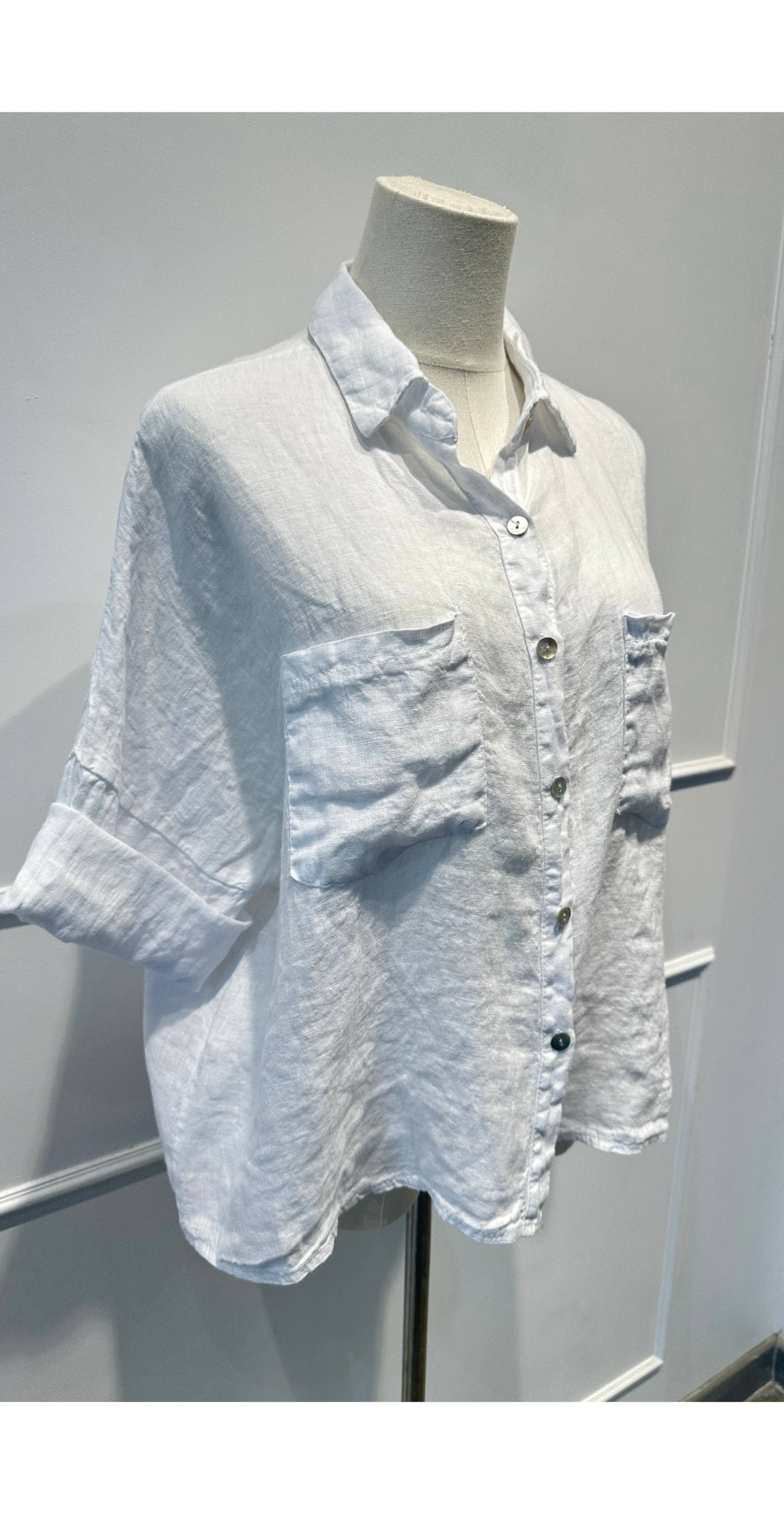 Chemise ample % lin
