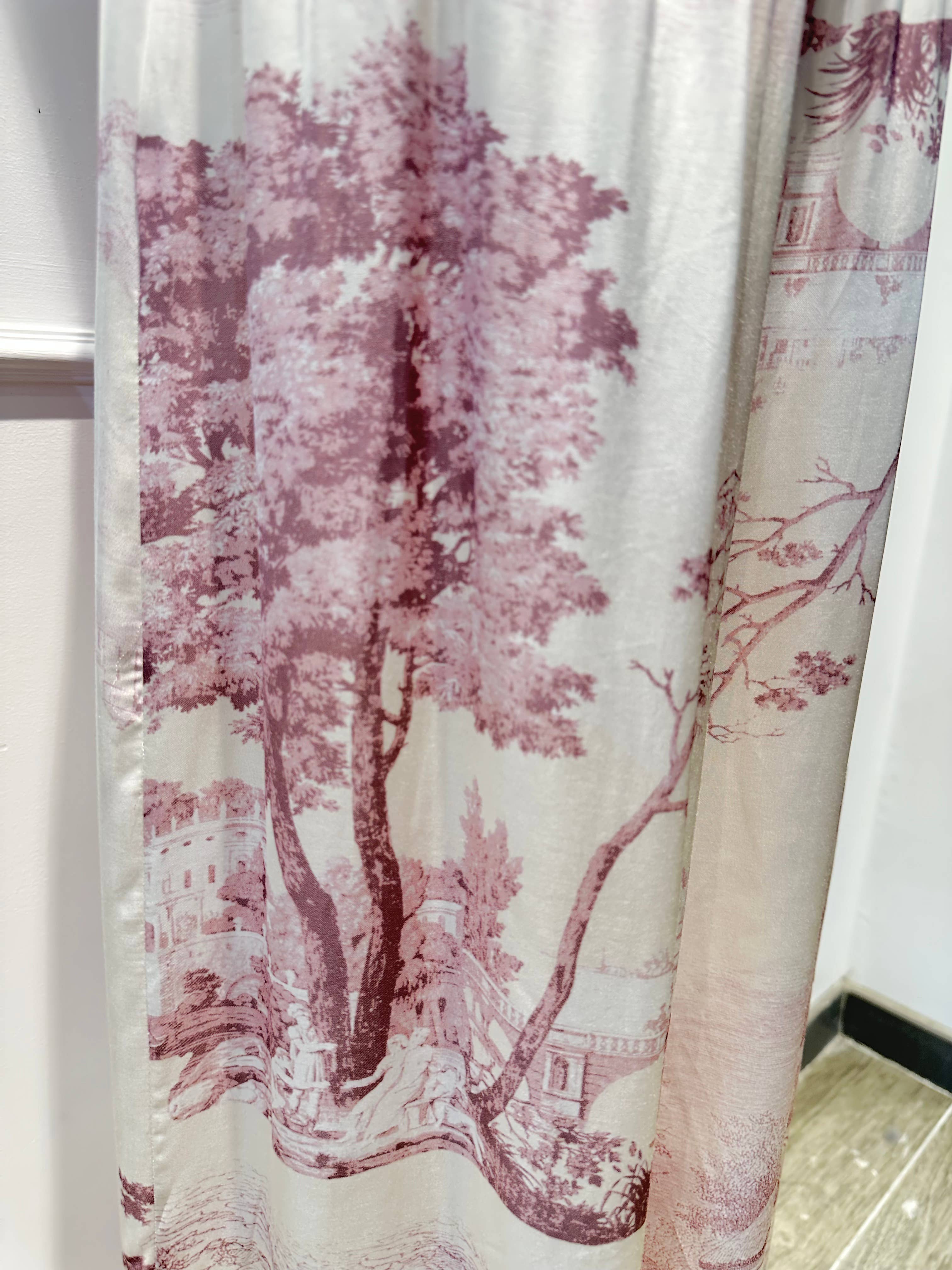 Ensemble fluide imprimé toile de Jouy % VISCOSE