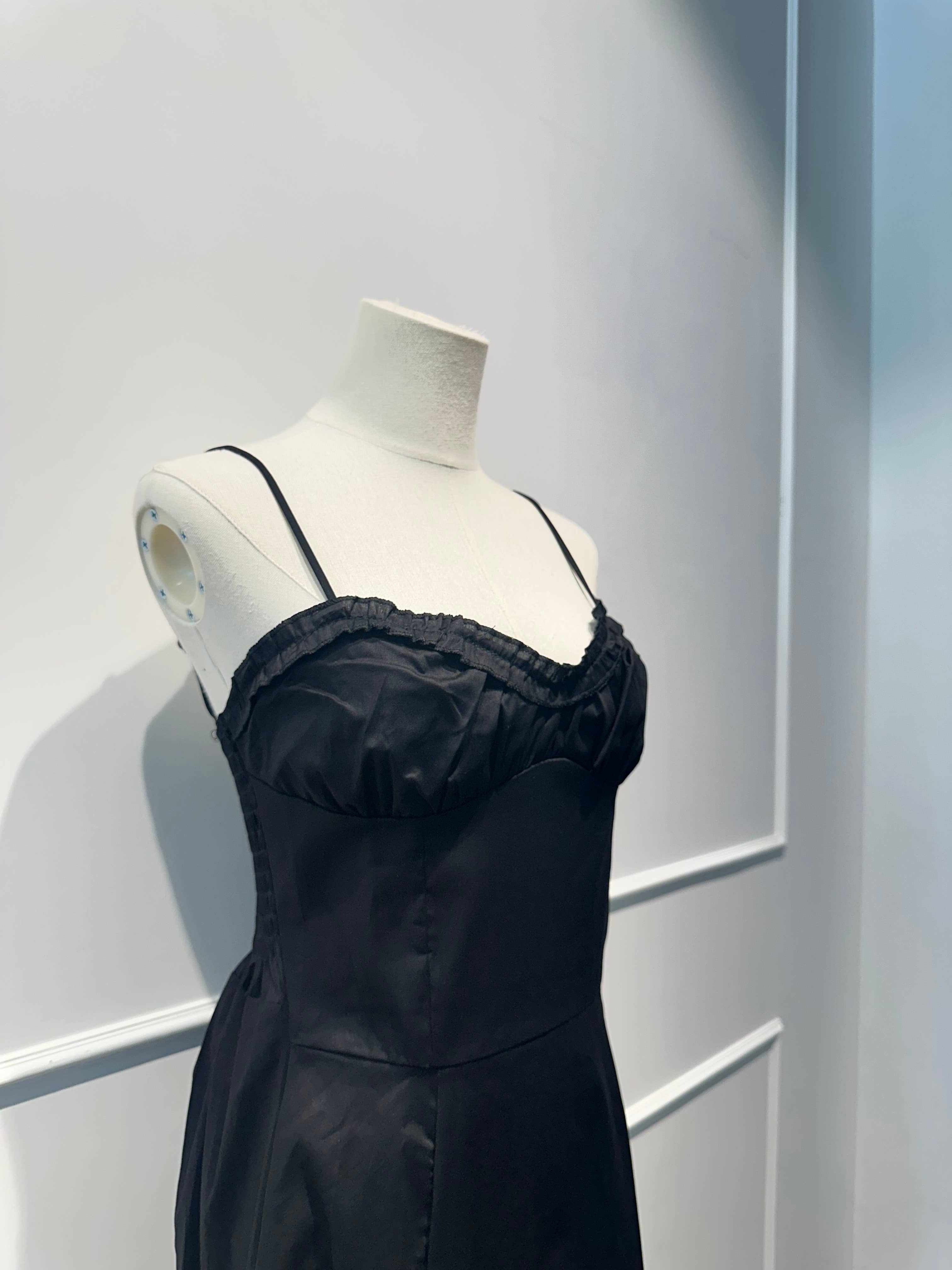 Robe longue à bretelles Coton
