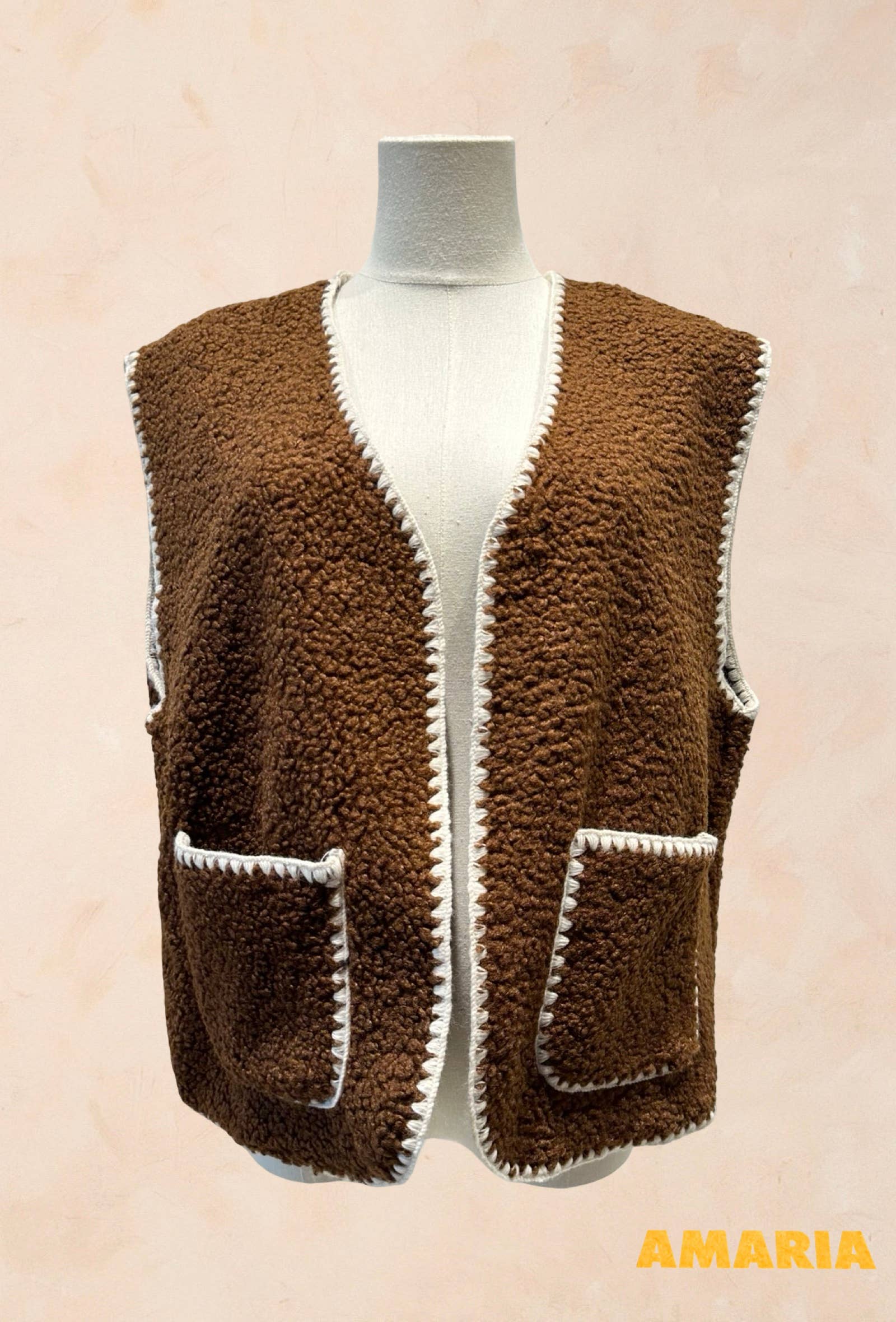 Gilet sans manches Look Vintage