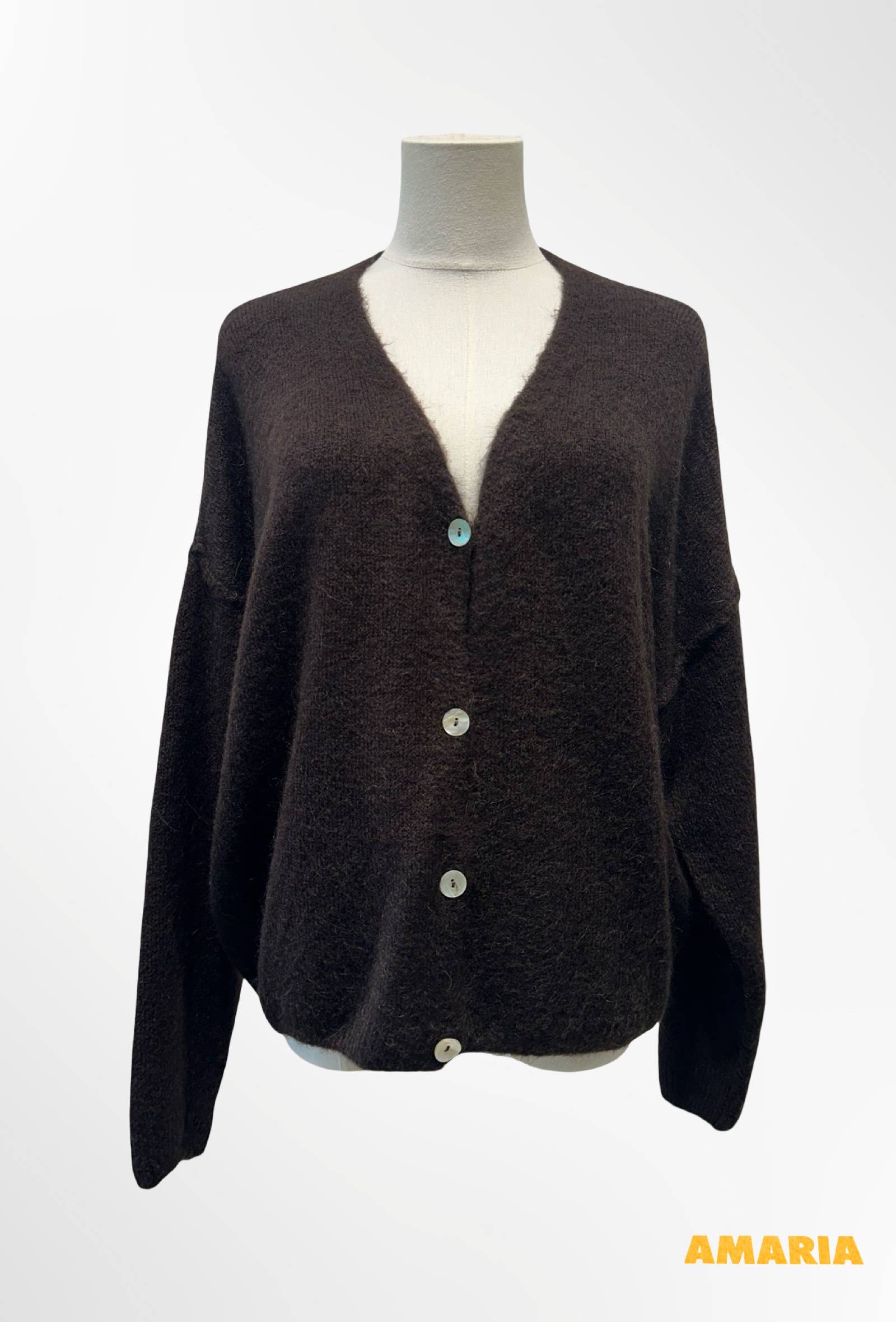 Gilet Col V Profond en Maille Douce ALPAGA