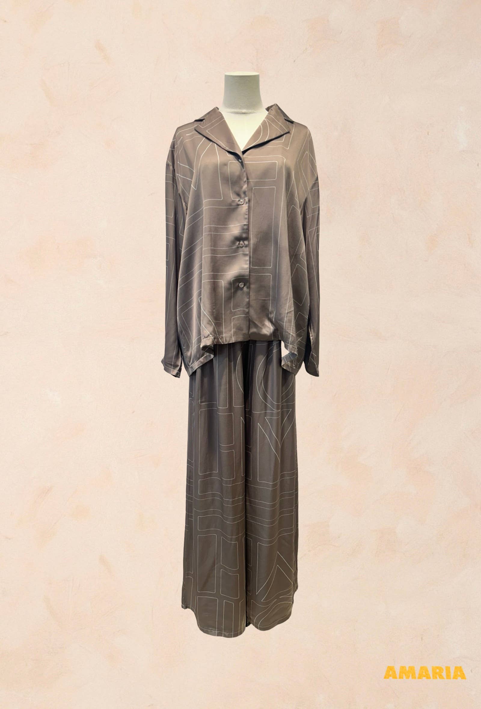 Ensemble PT Chemise Fluide Graphique % VISCOSE