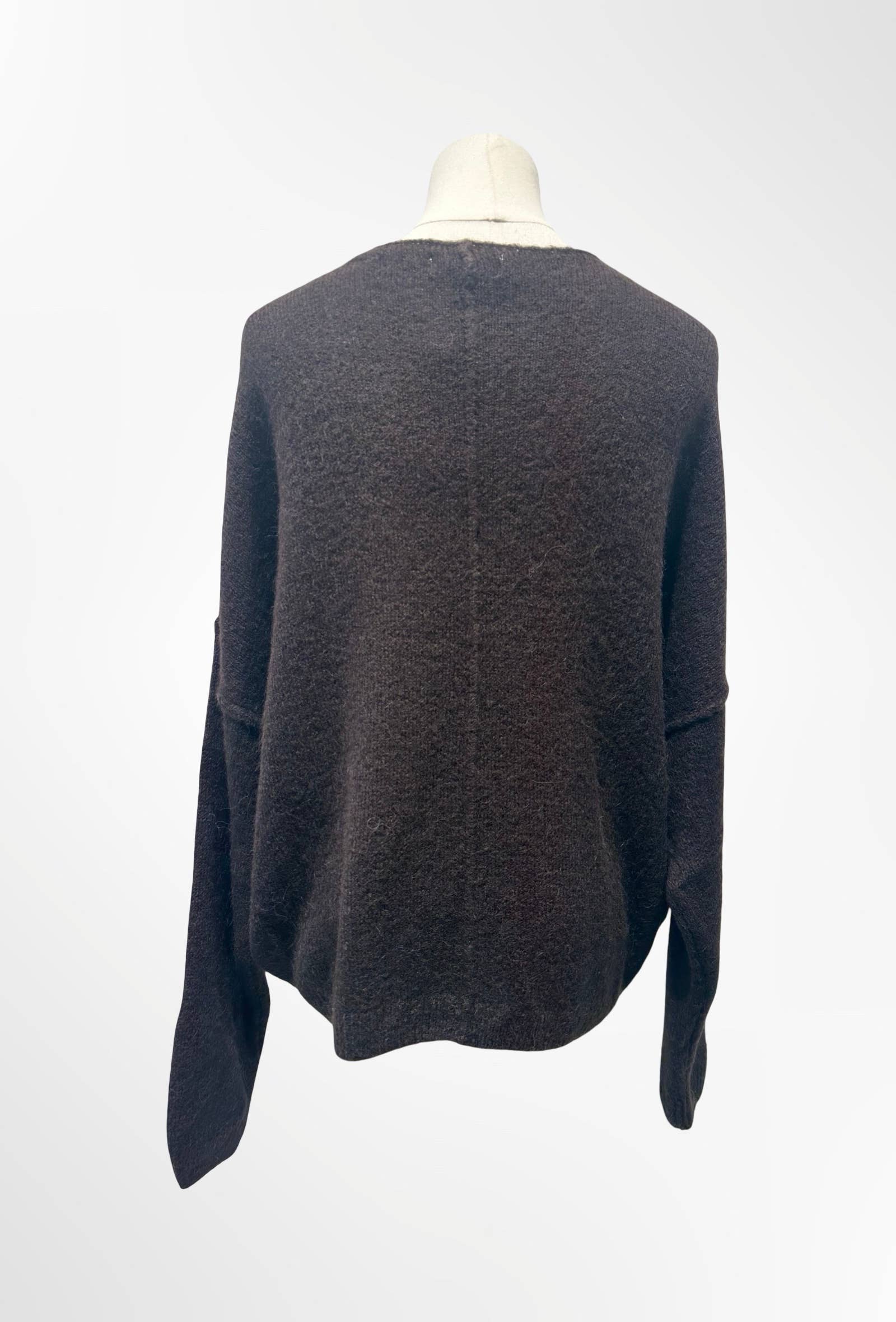 Pull Oversize Col Rond Maille Douce ALPAGA